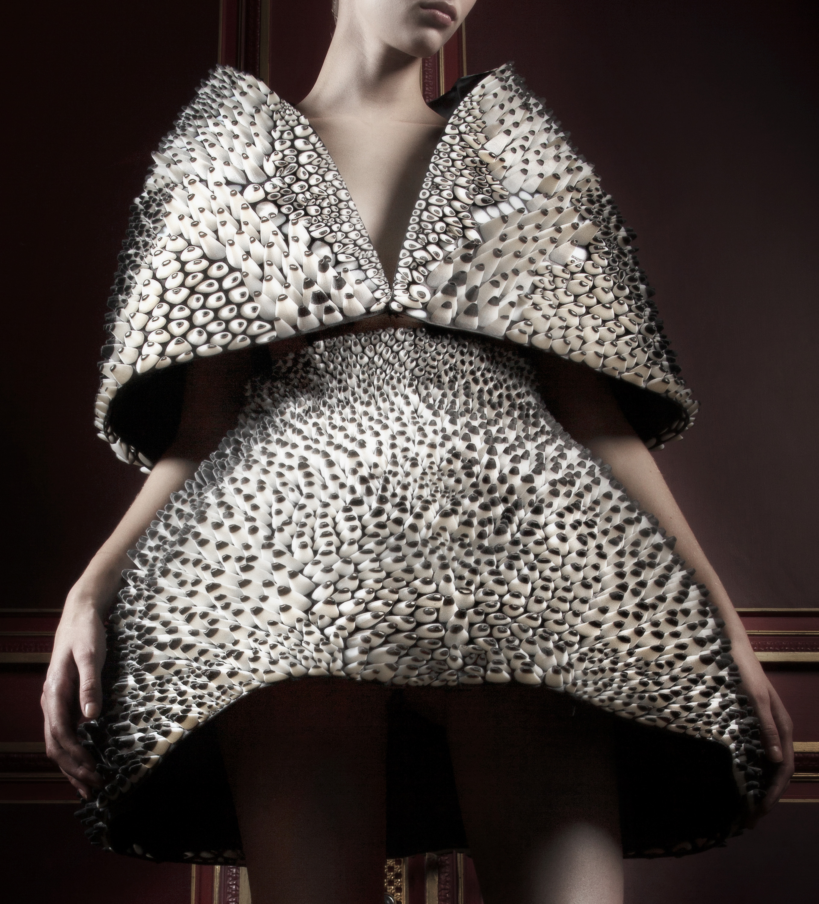 Iris van Herpen’s “Anthozoa” cape and skirt.