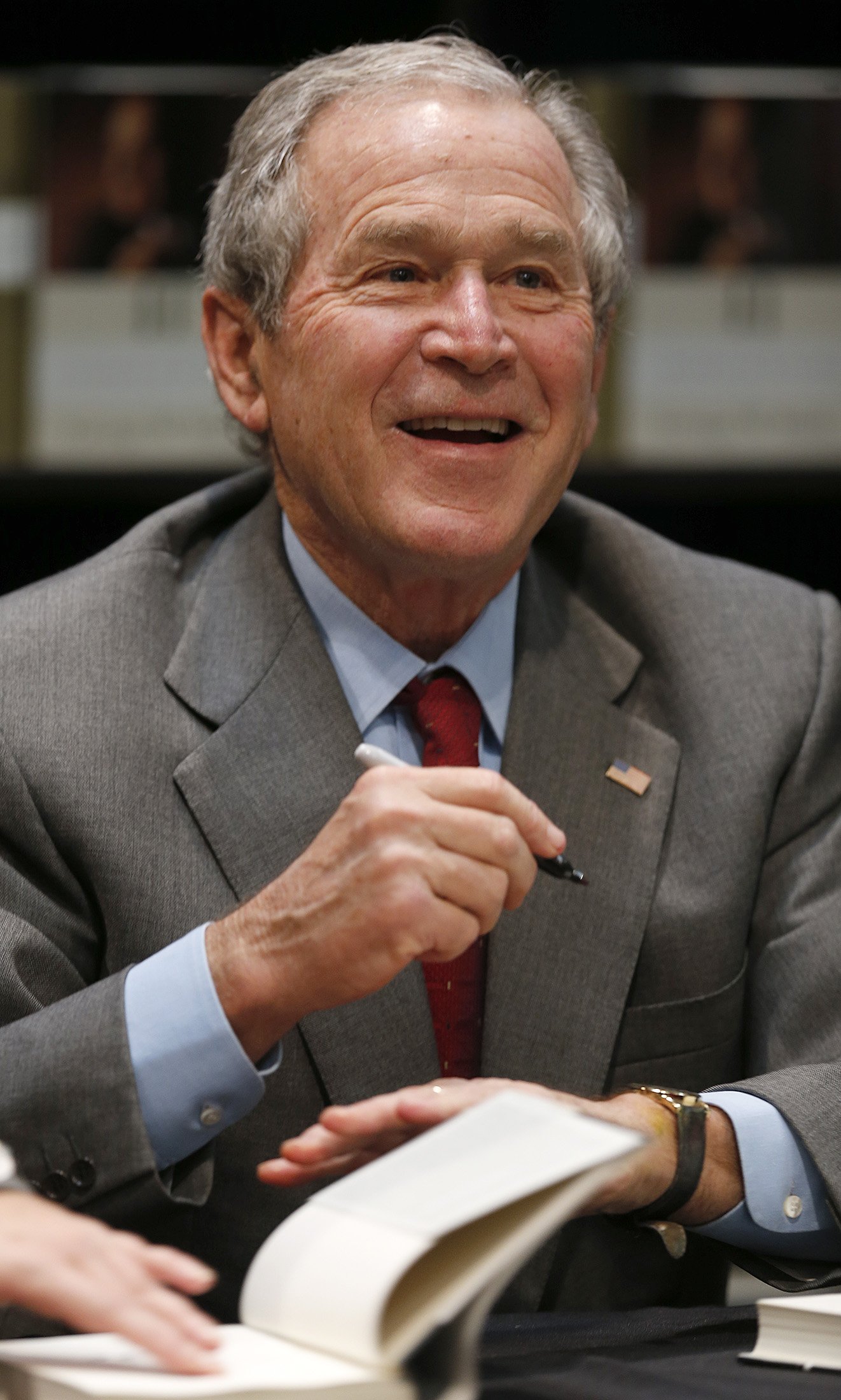 Former President George W. Bush at a November book signing in Ohio.