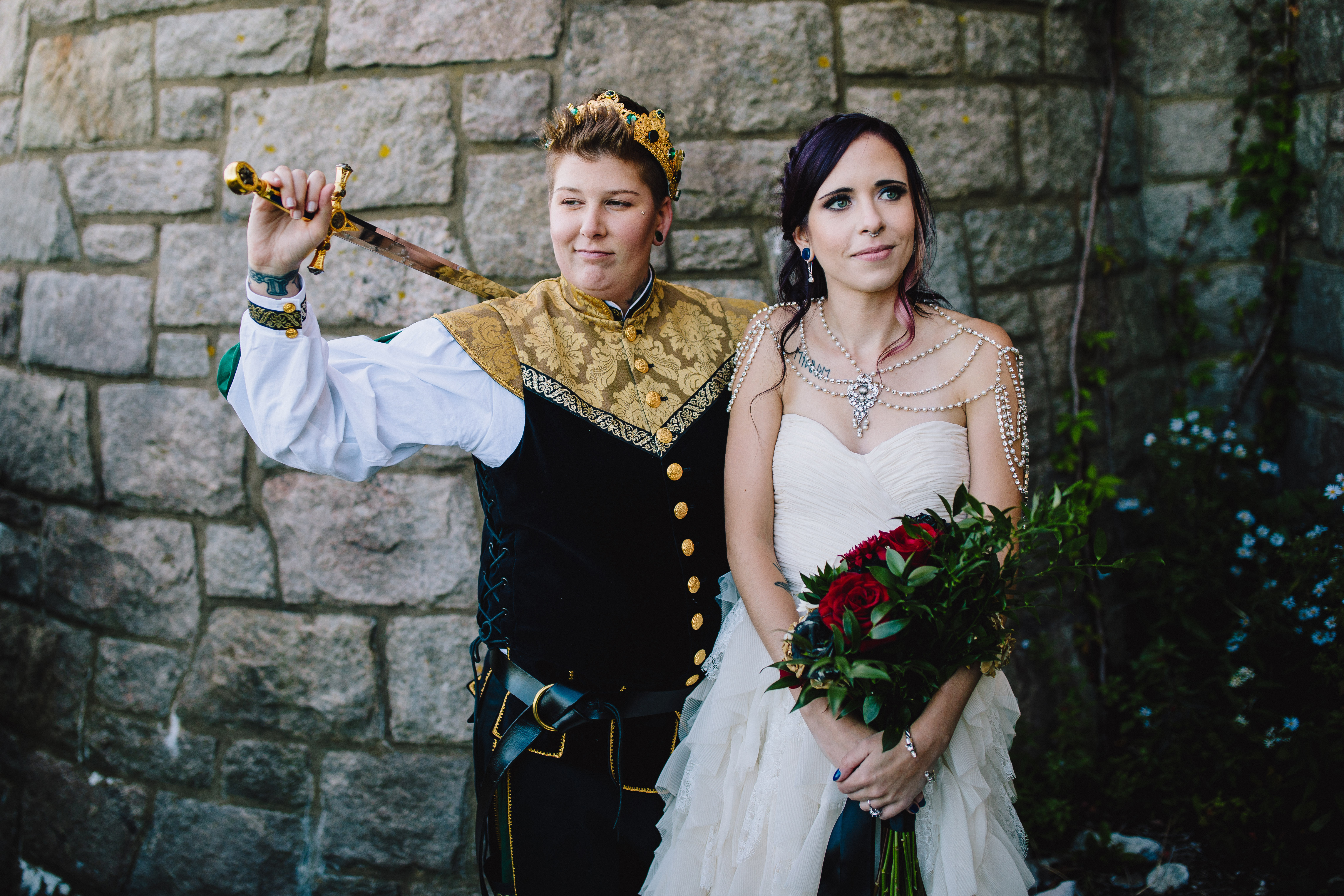 Ashley and Charlotte Buchanan, who live in Salem, planned a “Game of Thrones”-themed wedding at Hammond Castle in Gloucester.