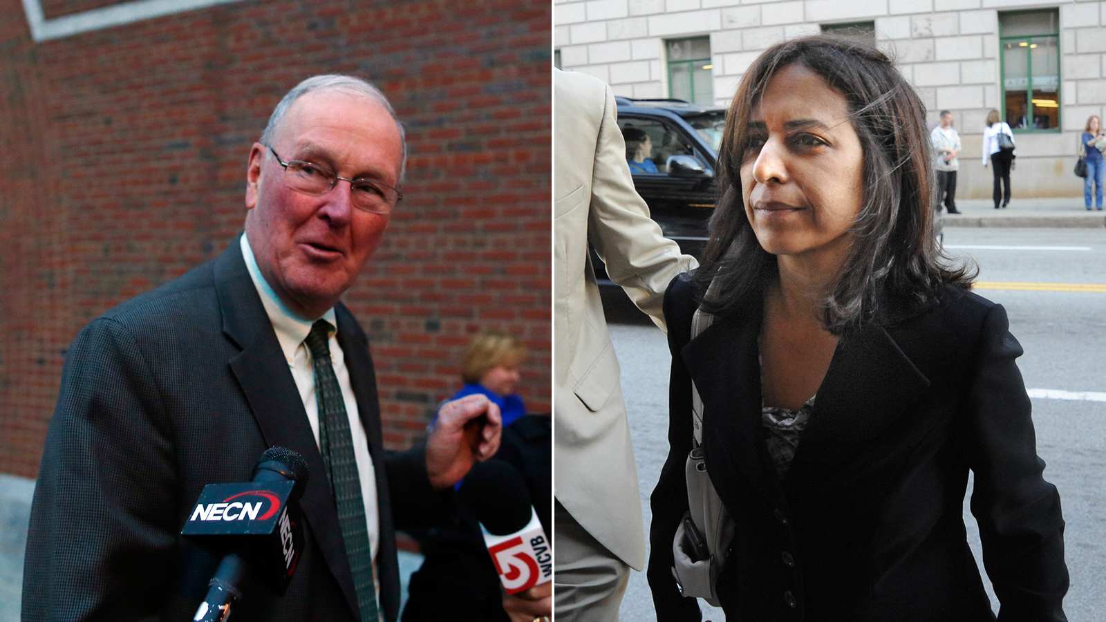William Burke III (left) and Elizabeth Tavares were convicted of racketeering in July 2014.