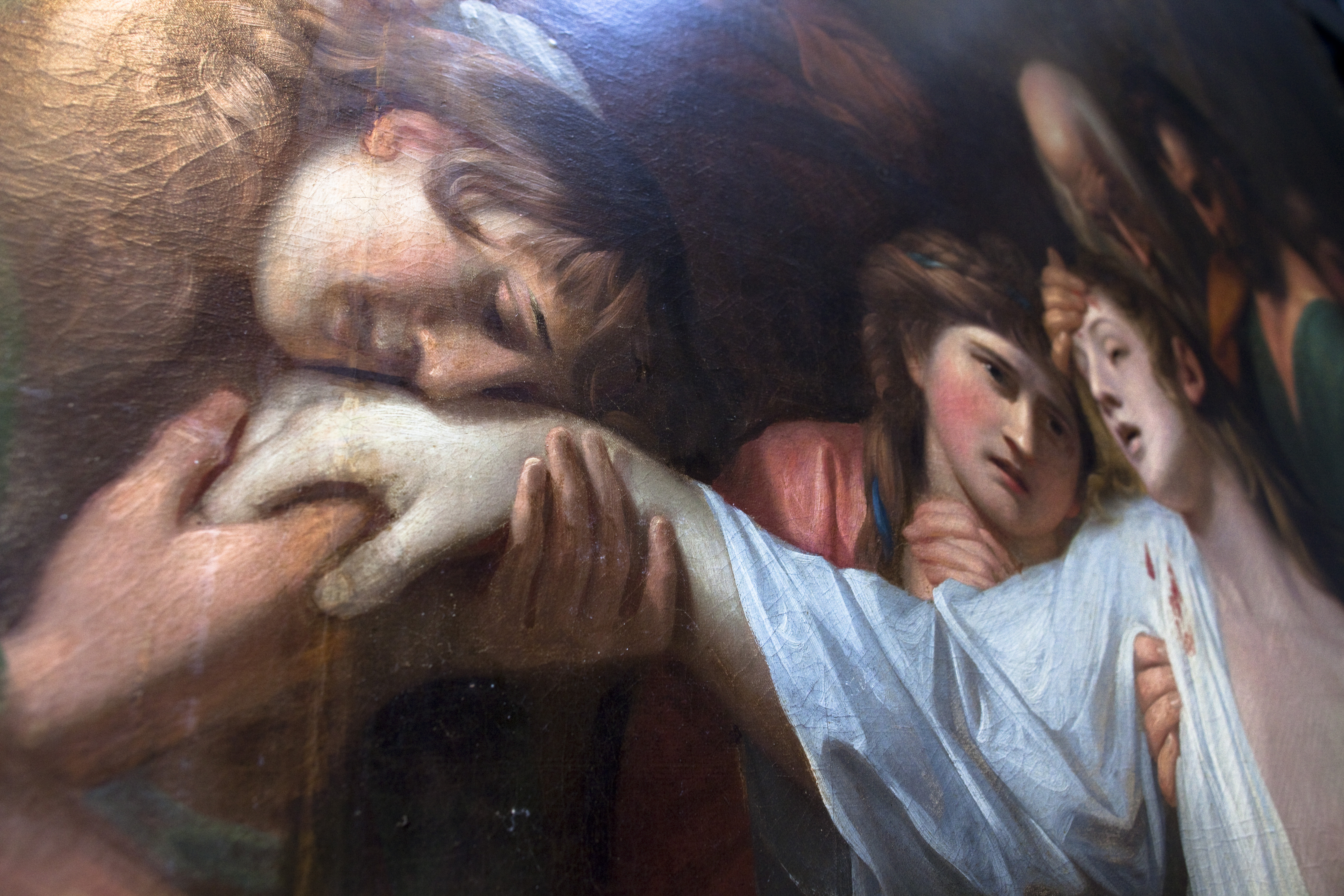 Detail, “Devout Men Taking the Body of Saint Stephen.”