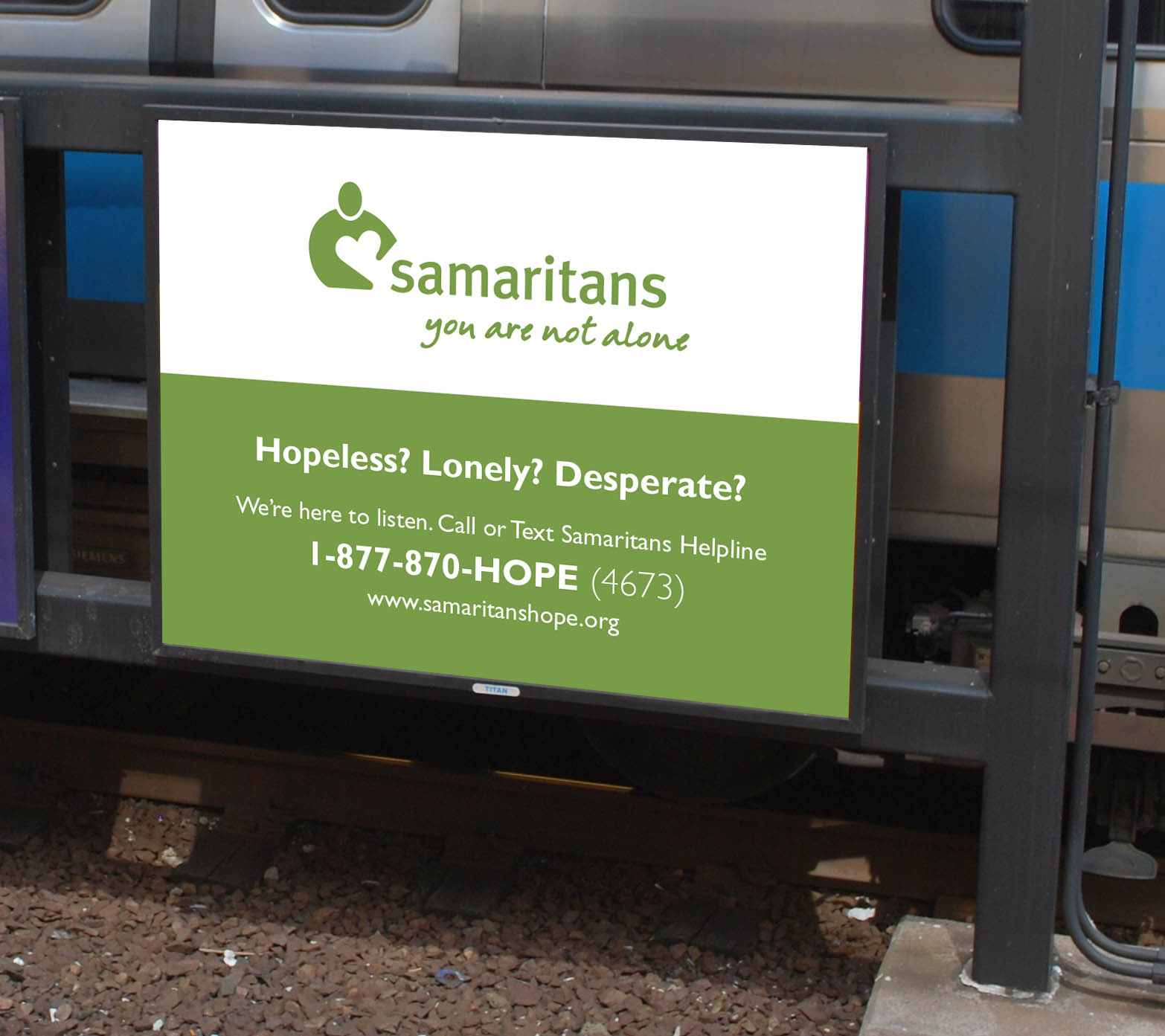 The MBTA says that some of the ads will look like this.