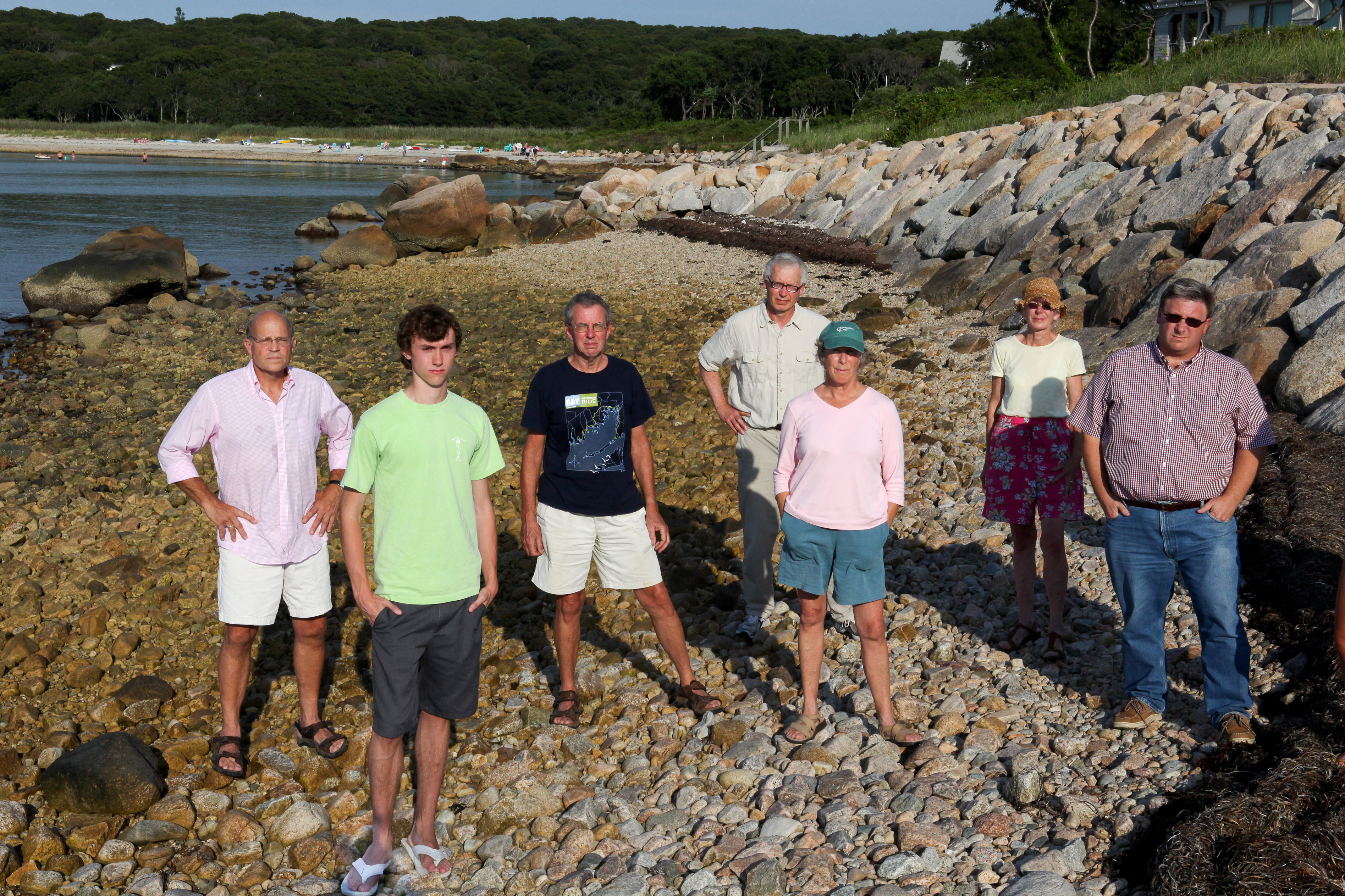 Some residents of Falmouth’s Sippewissett region have been fighting over beach property rights since a wall was built by a wealthy landowner about 10 years ago.