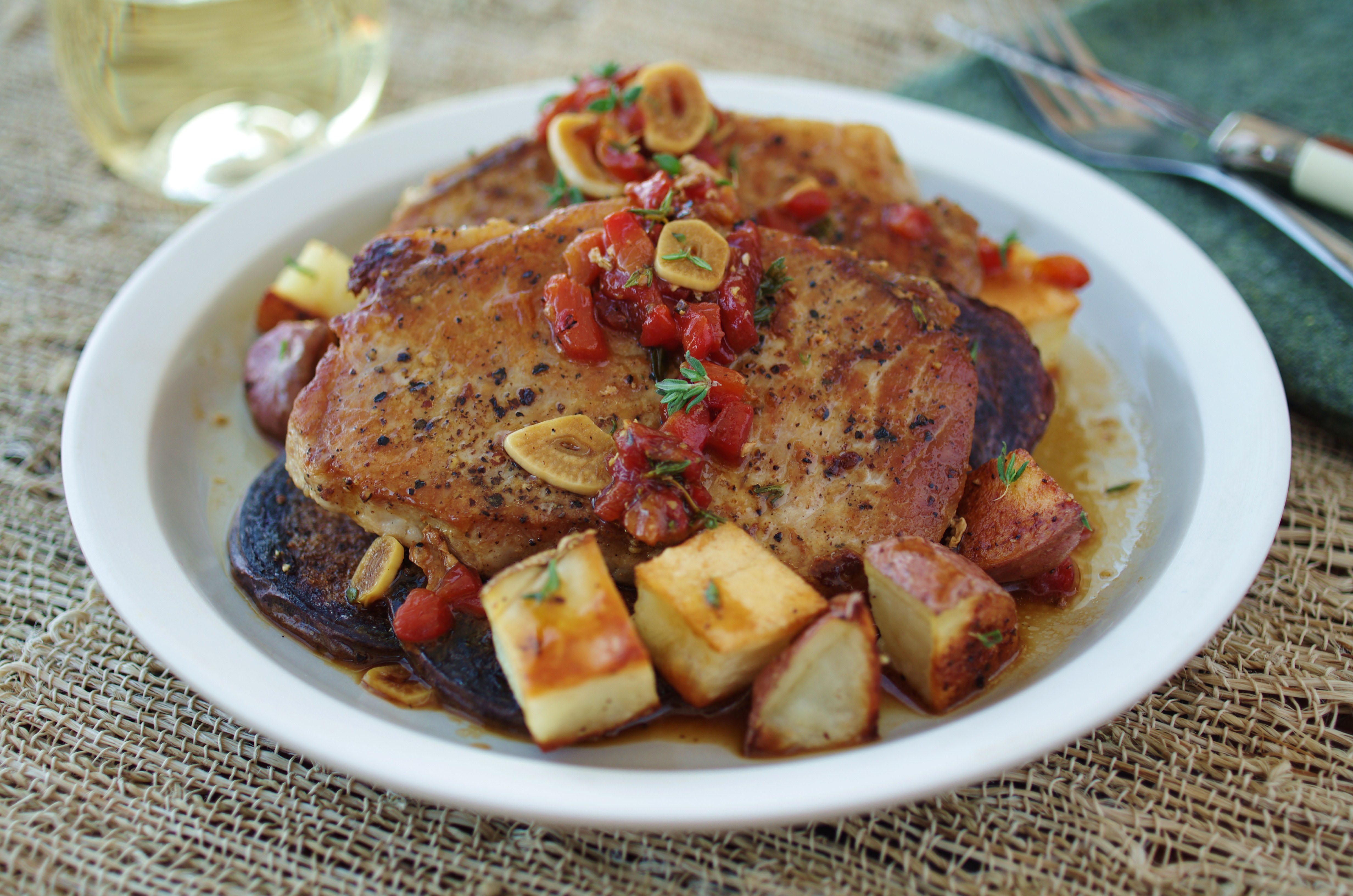 pork chop recipes with roasted red peppers Recipe for pork chops with toasted garlic and roasted red pepper pork chop recipes with roasted red peppers Recipe for pork chops with toasted garlic and roasted red pepper