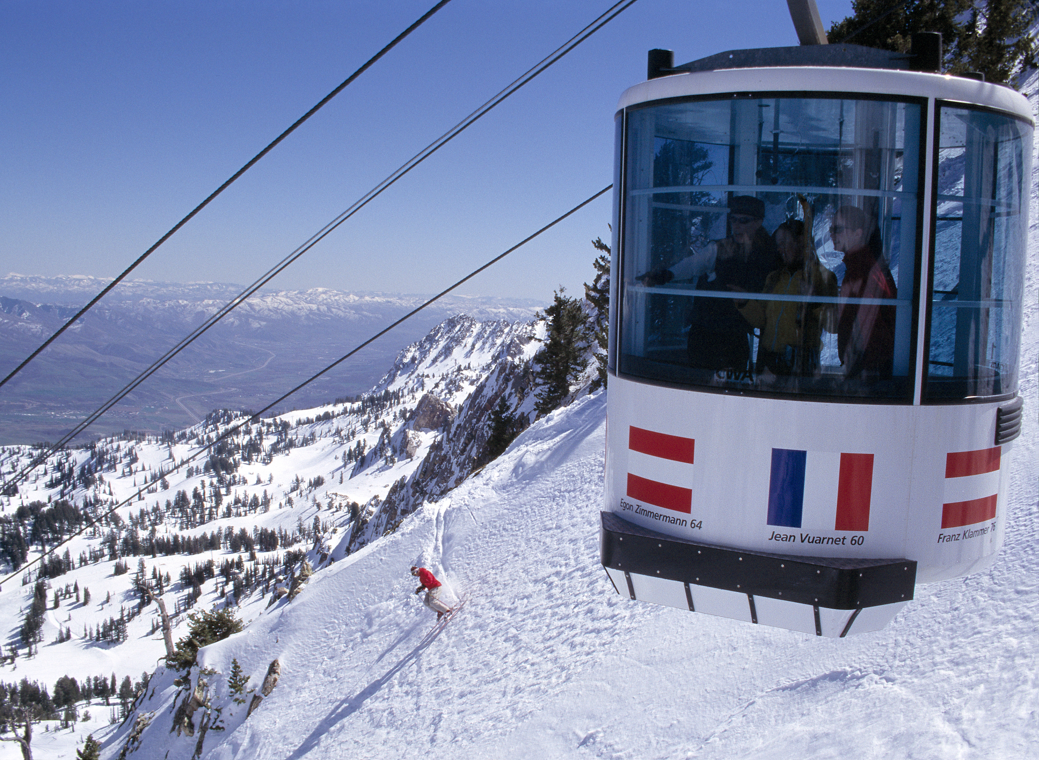 The tram at Snowbasin in Utah.