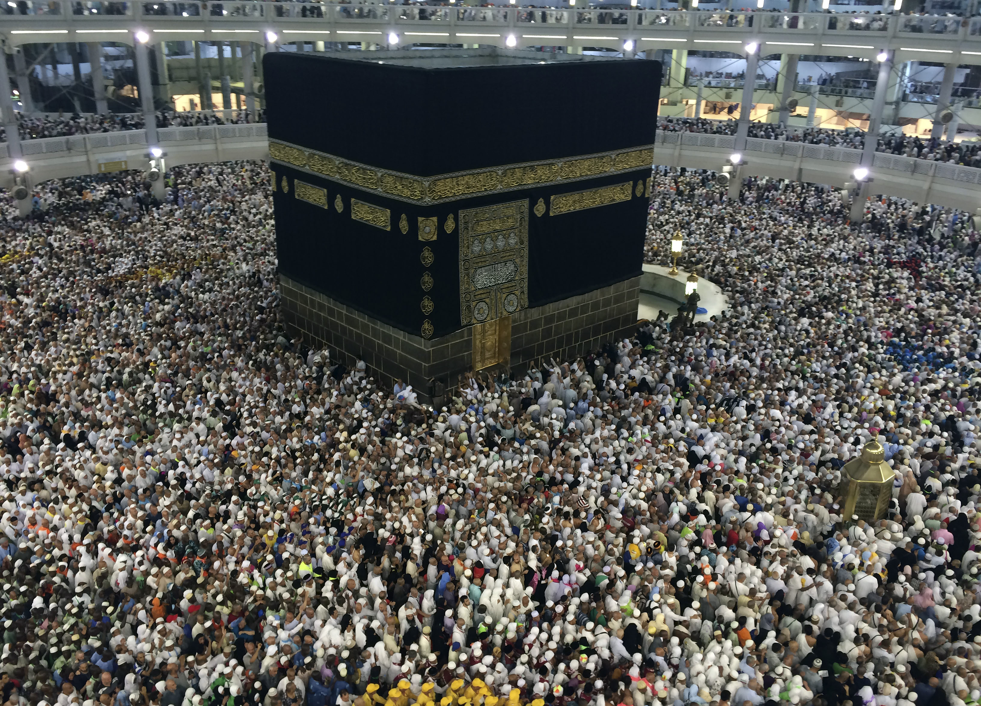 Muslim pilgrims circled the Kaaba inside the Grand Mosque during hajj in Mecca.