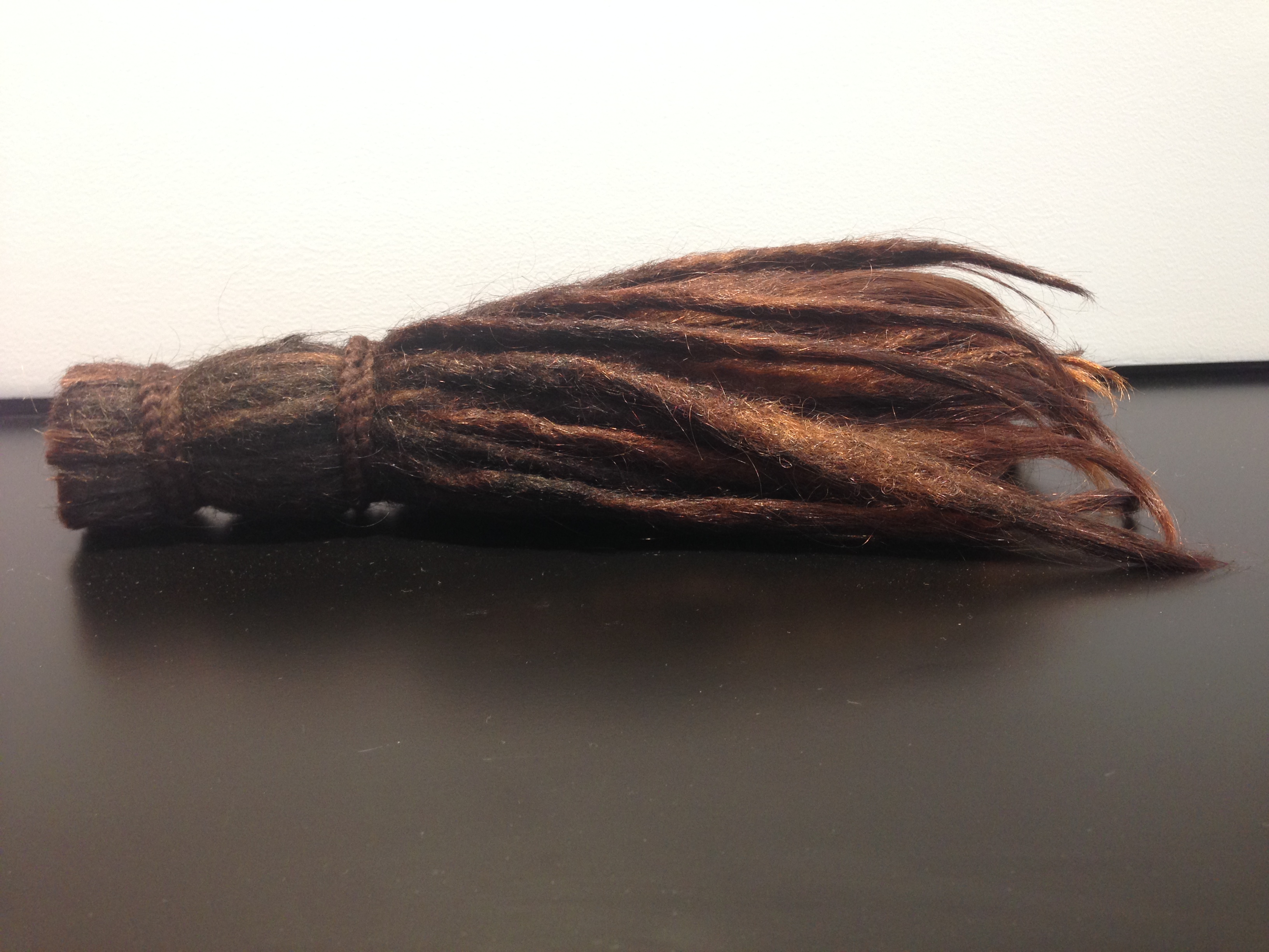 A piece of a man’s dreadlocks.