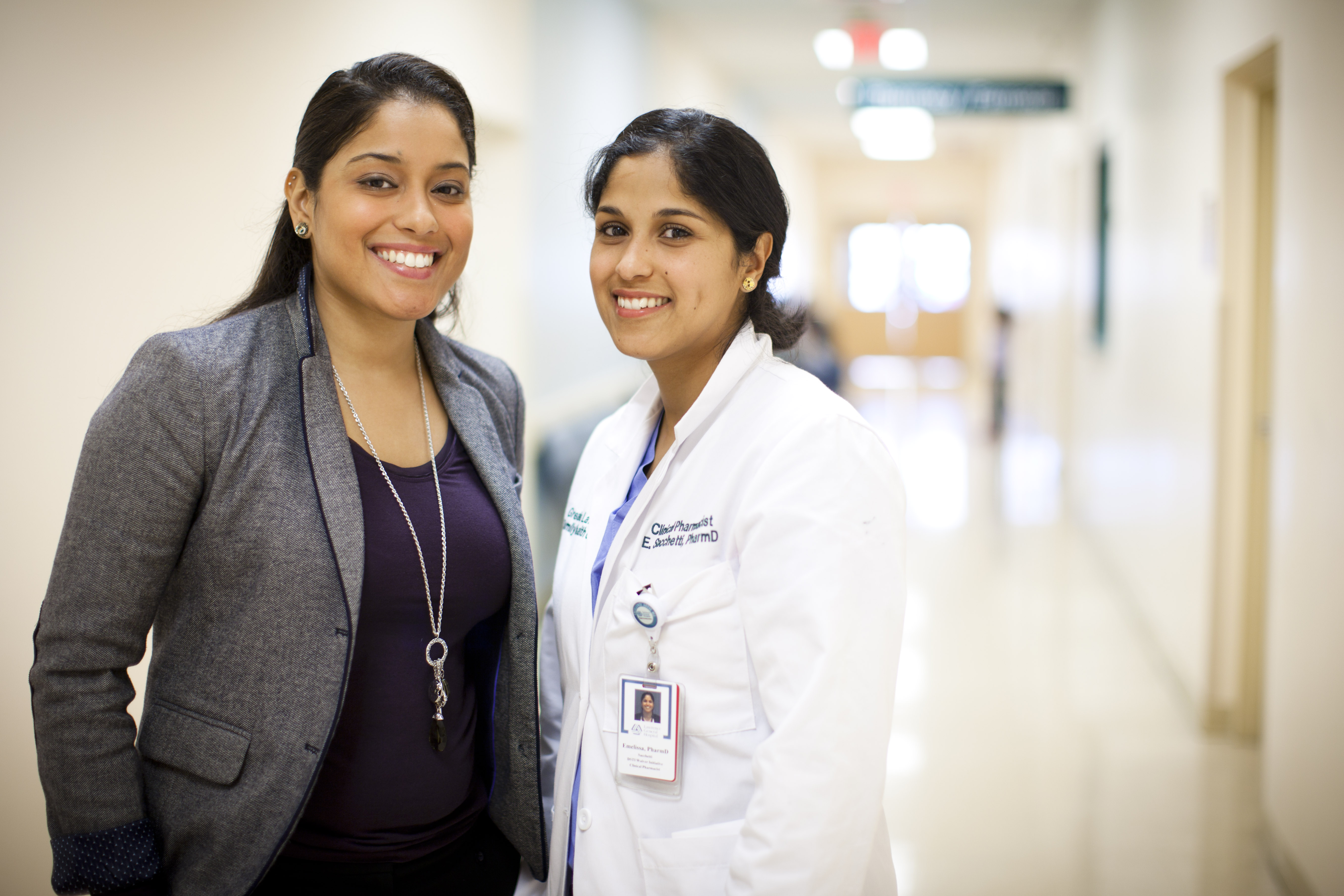 <b>Cristina Tejada and her sister, Emelissa Sacchetti, are pharmacists who joined the Cultural Inclusion program together.</b>