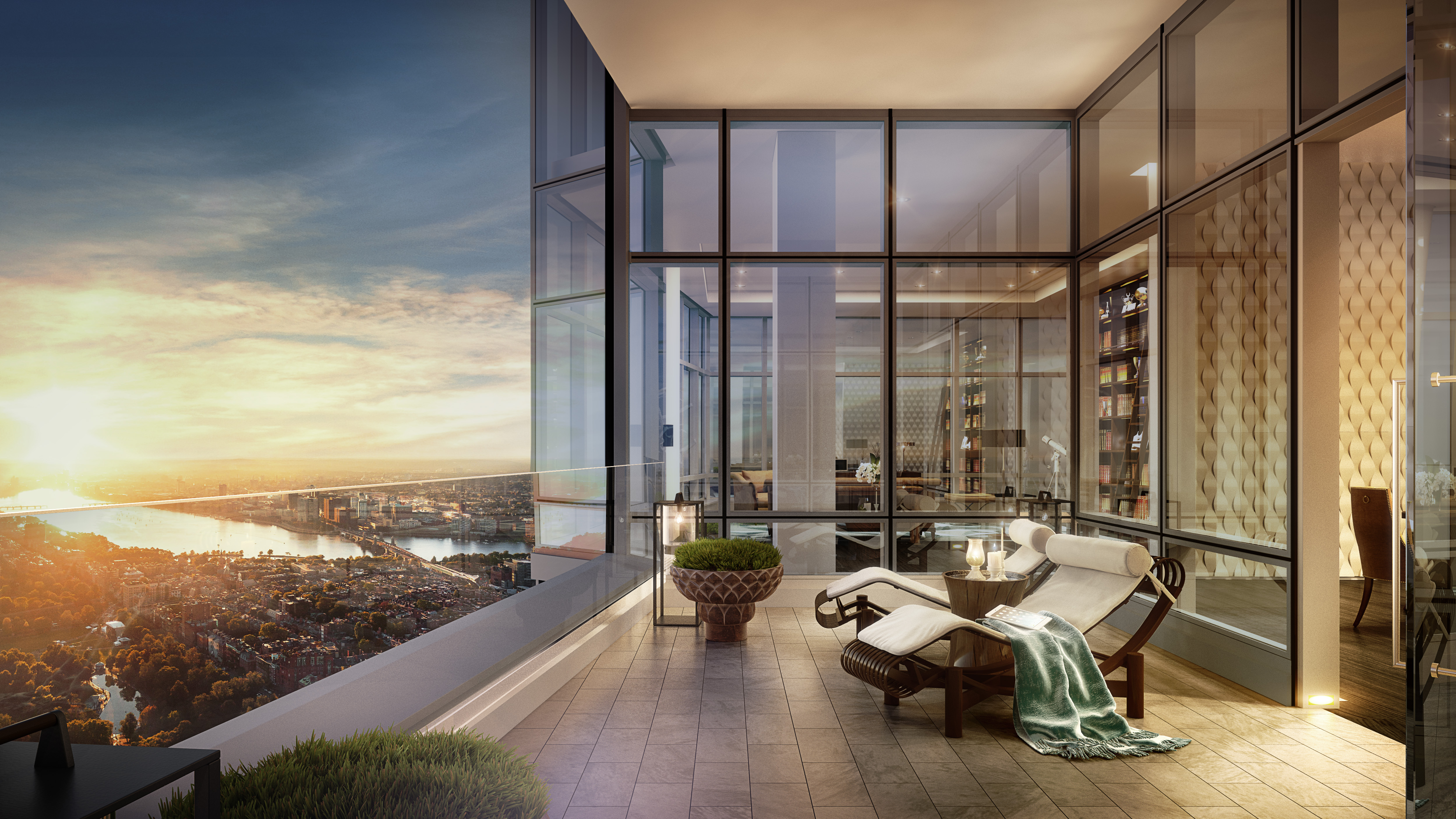 A rendering of the penthouse in Millennium Tower.