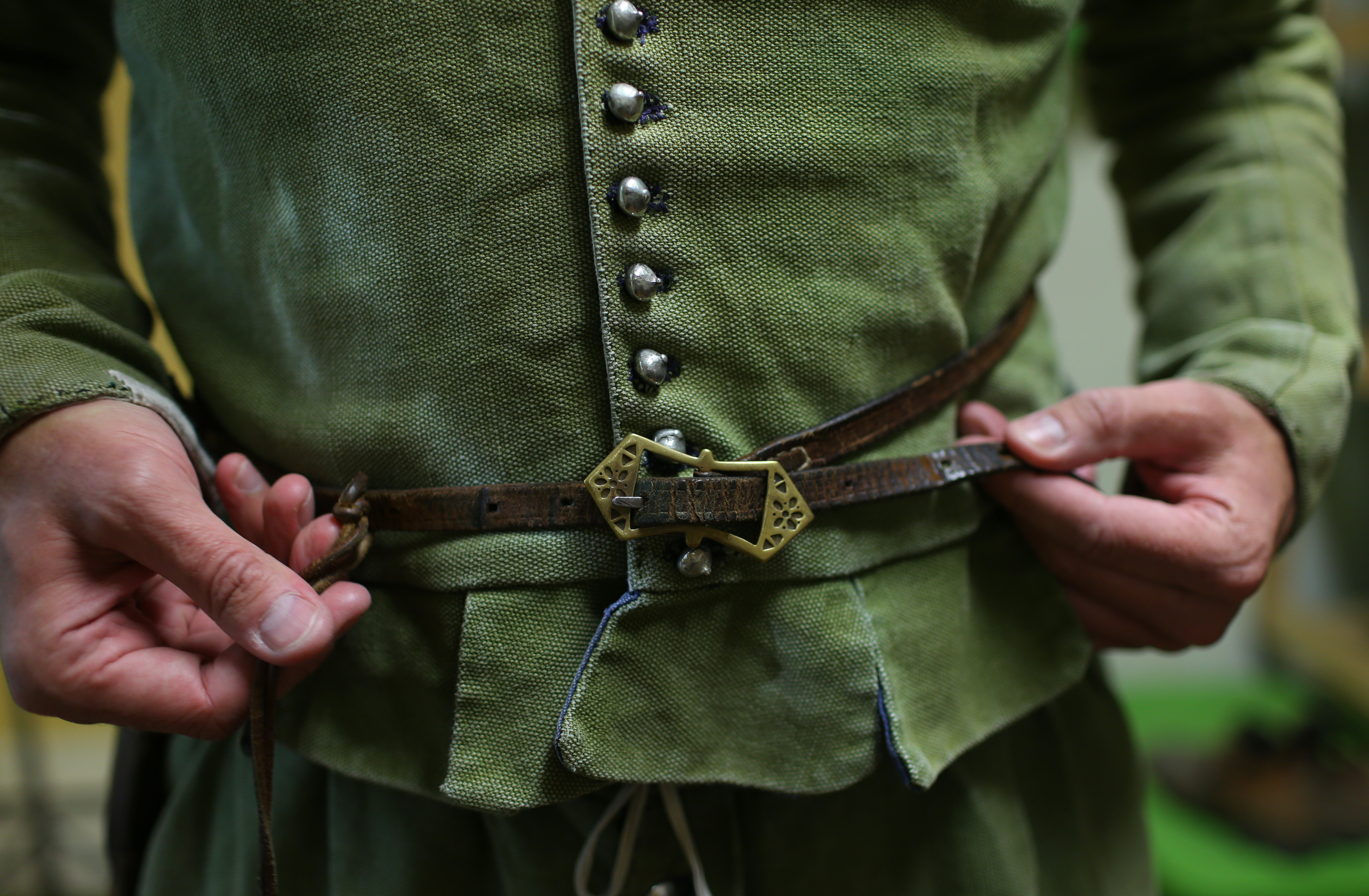 Gilsdorf in his hemp clothing.