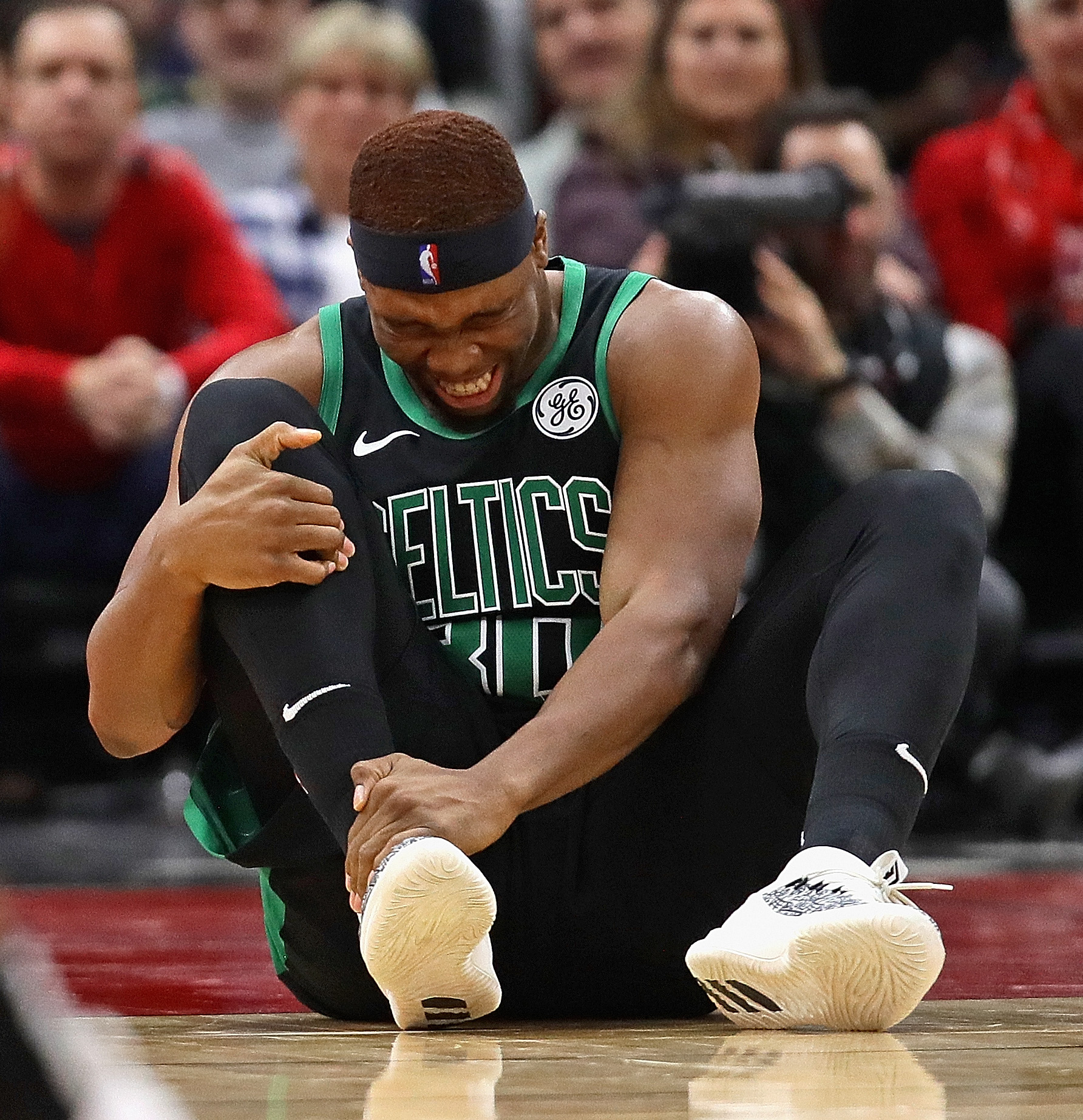 The only setback the Celtics seemingly suffered in Chicago Saturday night was the right ankle sprain suffered by Guerschon Yabusele late in the game.