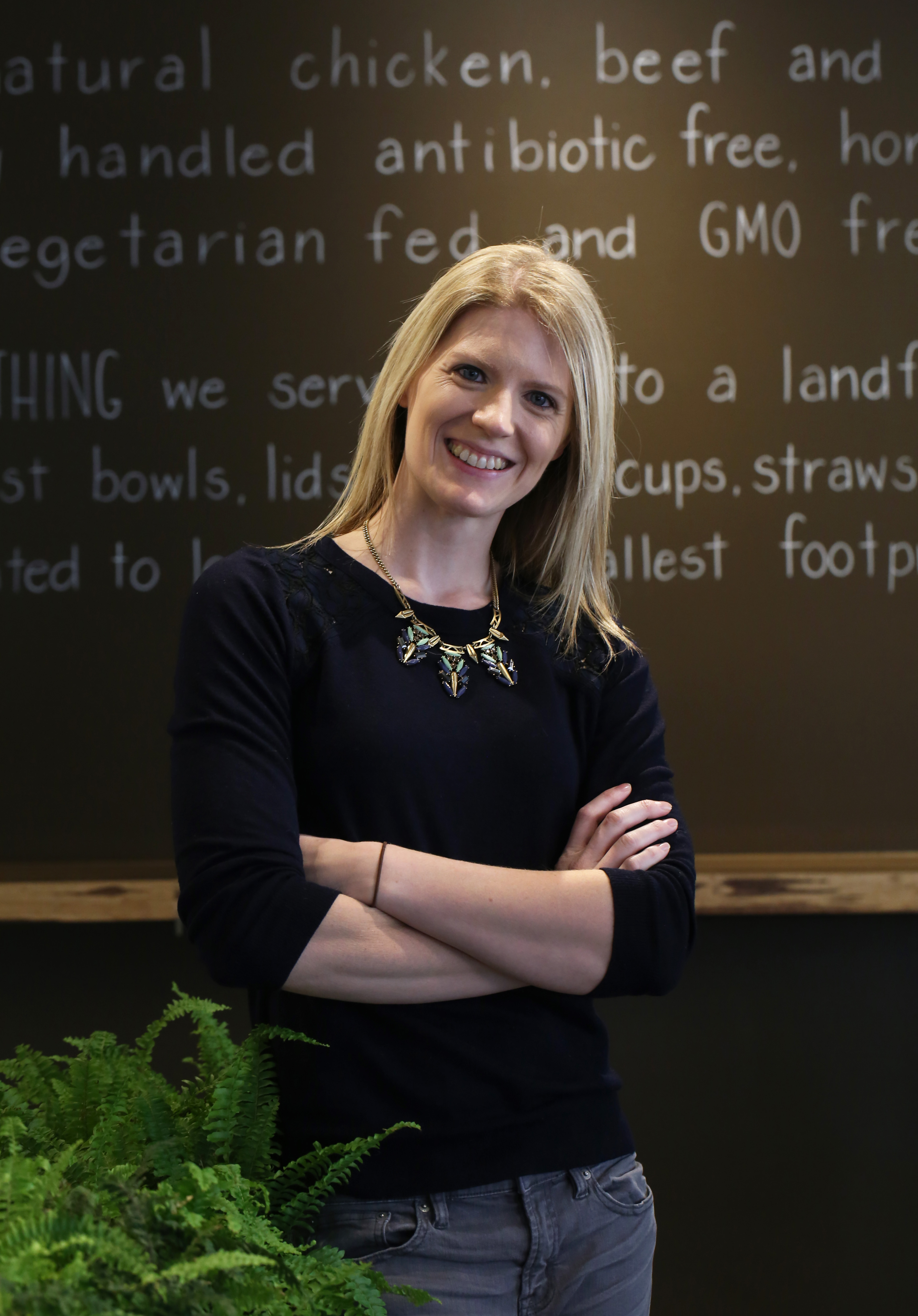 Emily DeBonis, owner of Tahaza Hummus Kitchen.