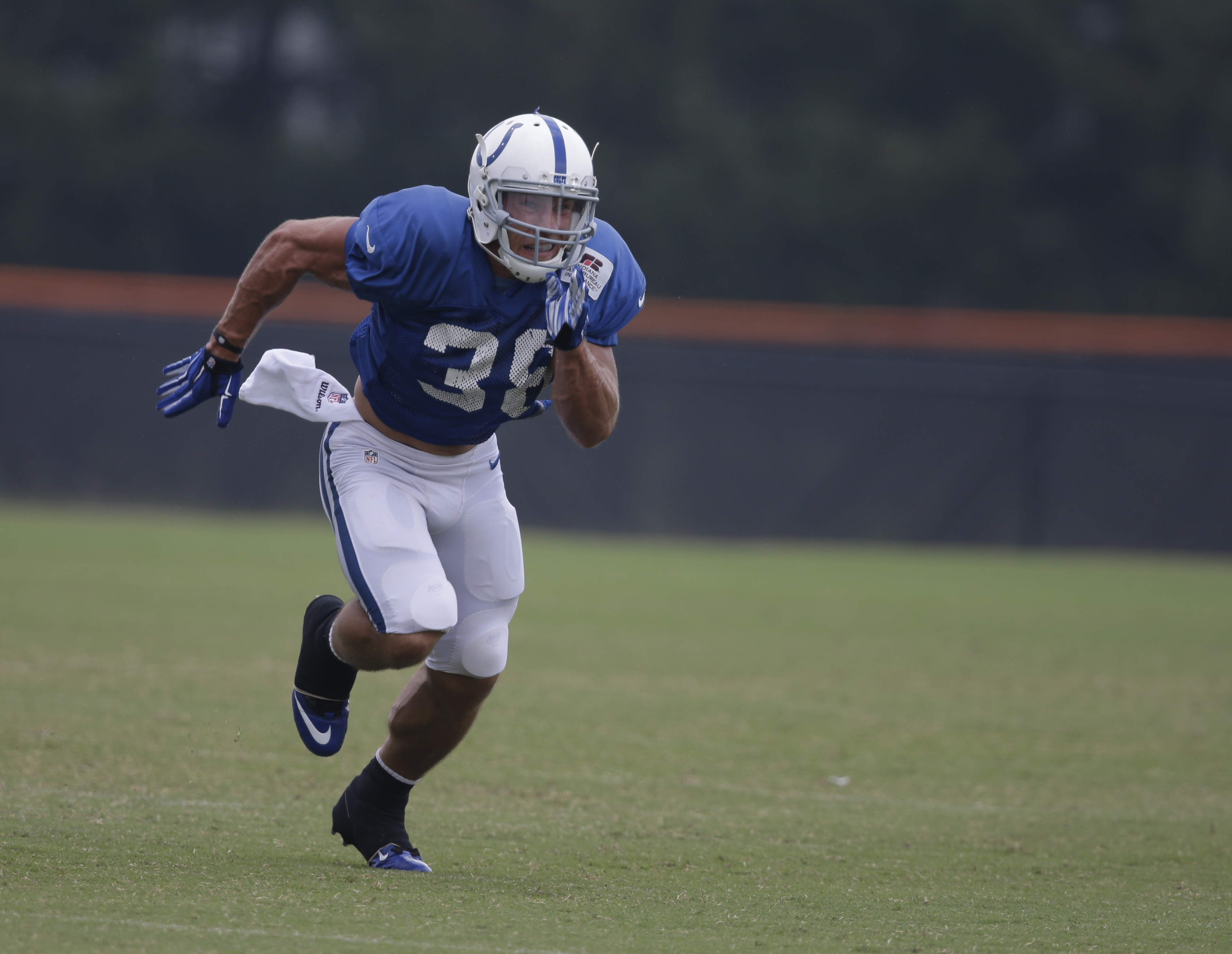 Tyler Varga returned six kicks for 151 yards last season for the Colts.