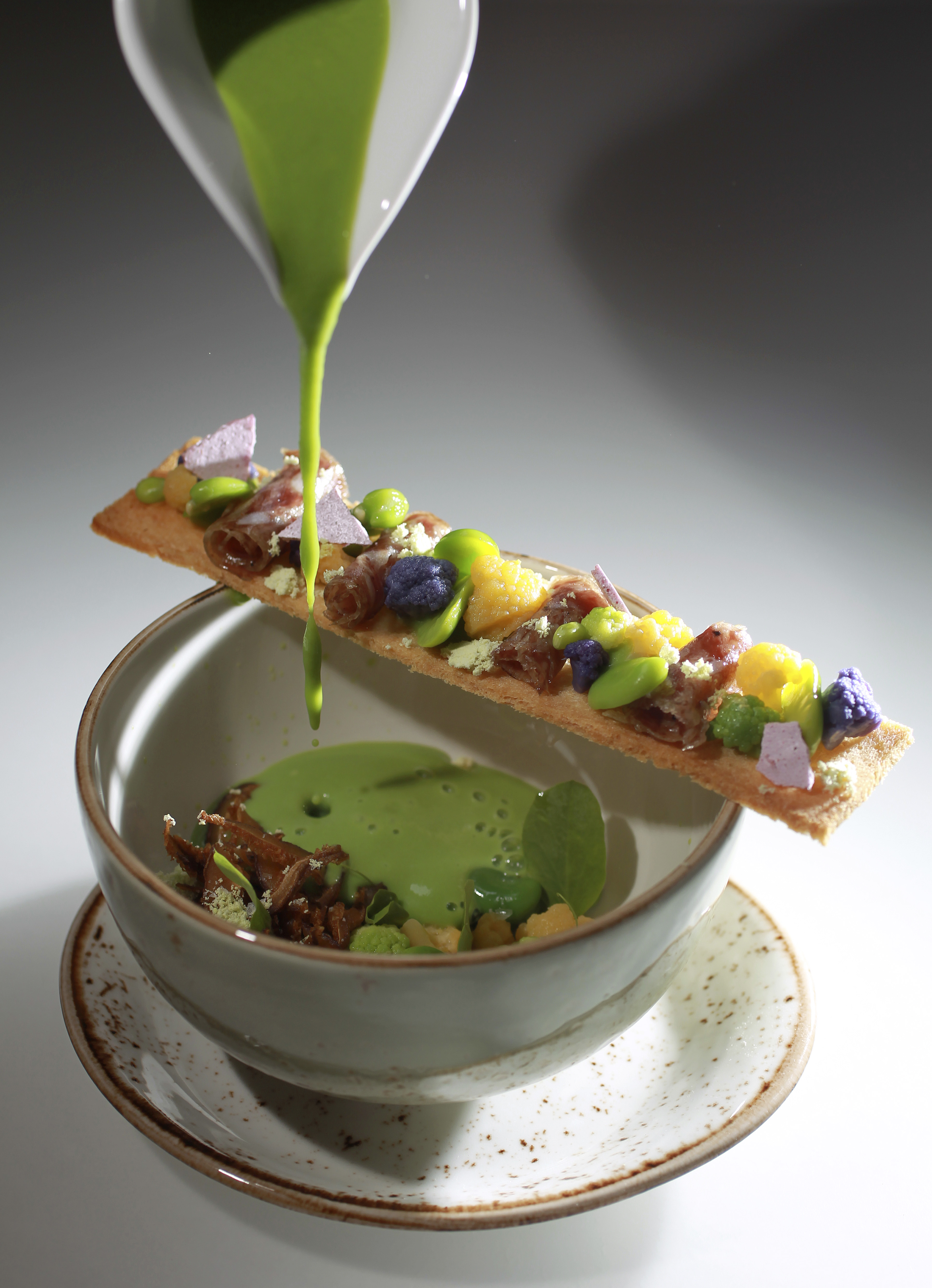 Sweet pea veloute.