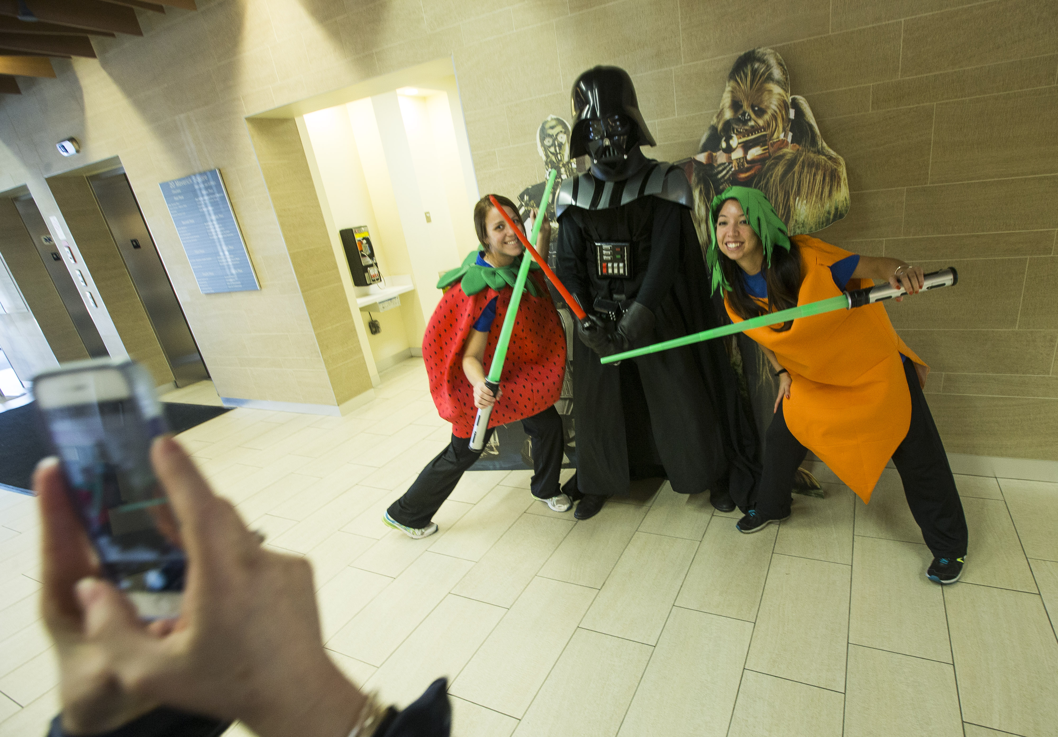 This year, East Boston Neighborhood Health Center’s holiday video has a “Star Wars” theme.