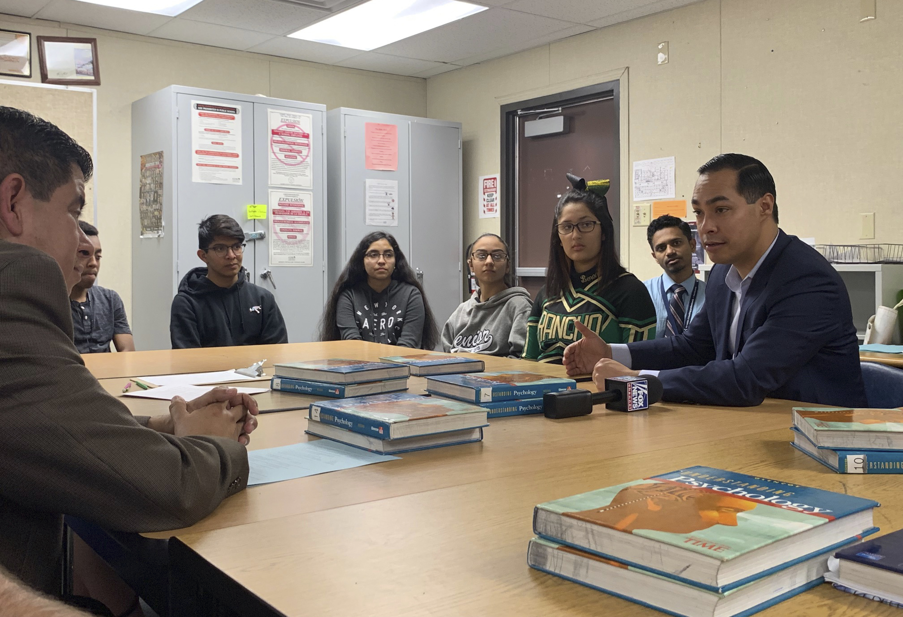 Former Housing and Urban Development secretary Julian Castro took part in a roundtable with Latino voters.