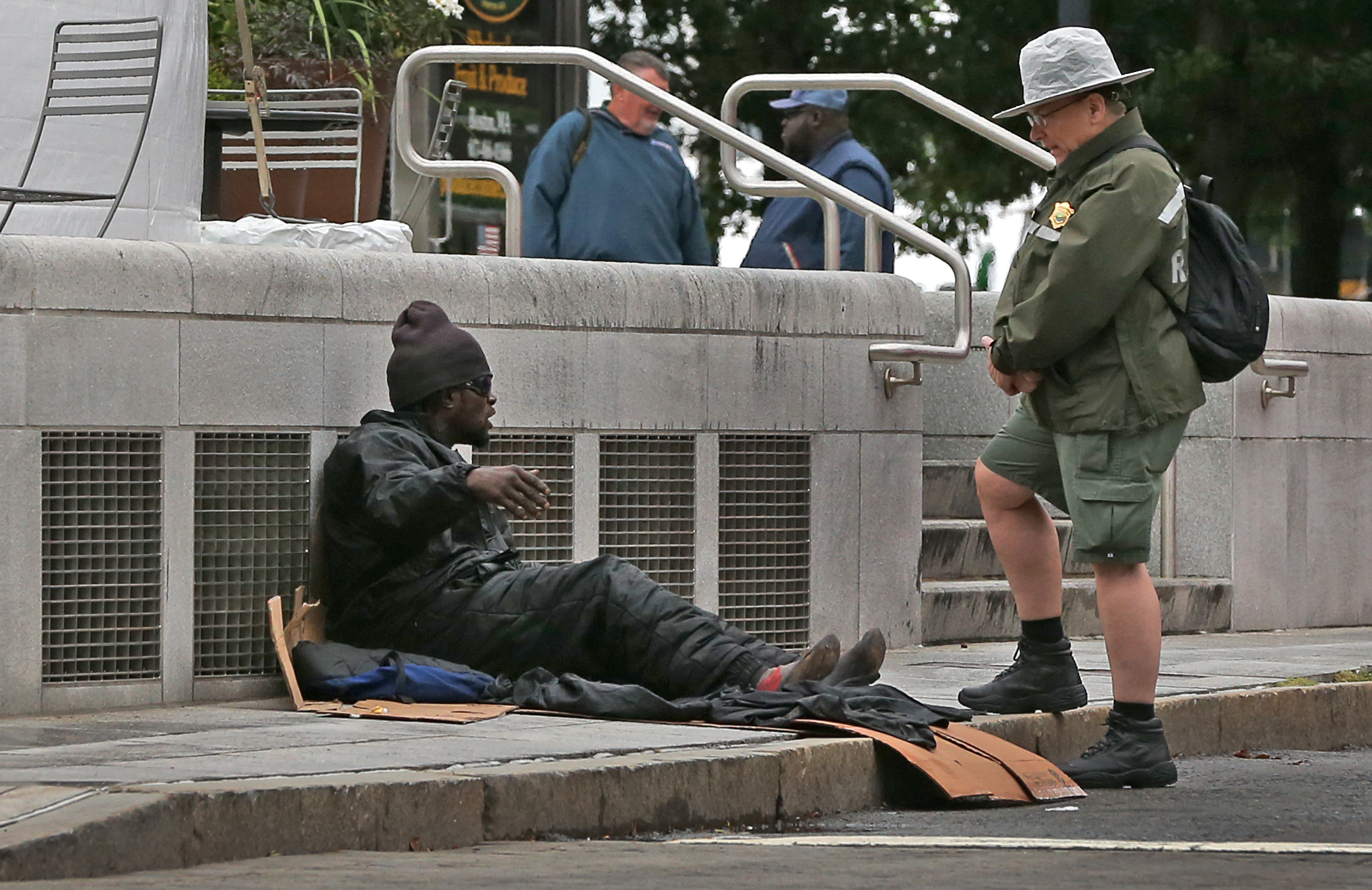Park rangers are being directed to get to know, and help, the people sleeping on benches and under bushes on the Rose Fitzgerald Kennedy Greenway.