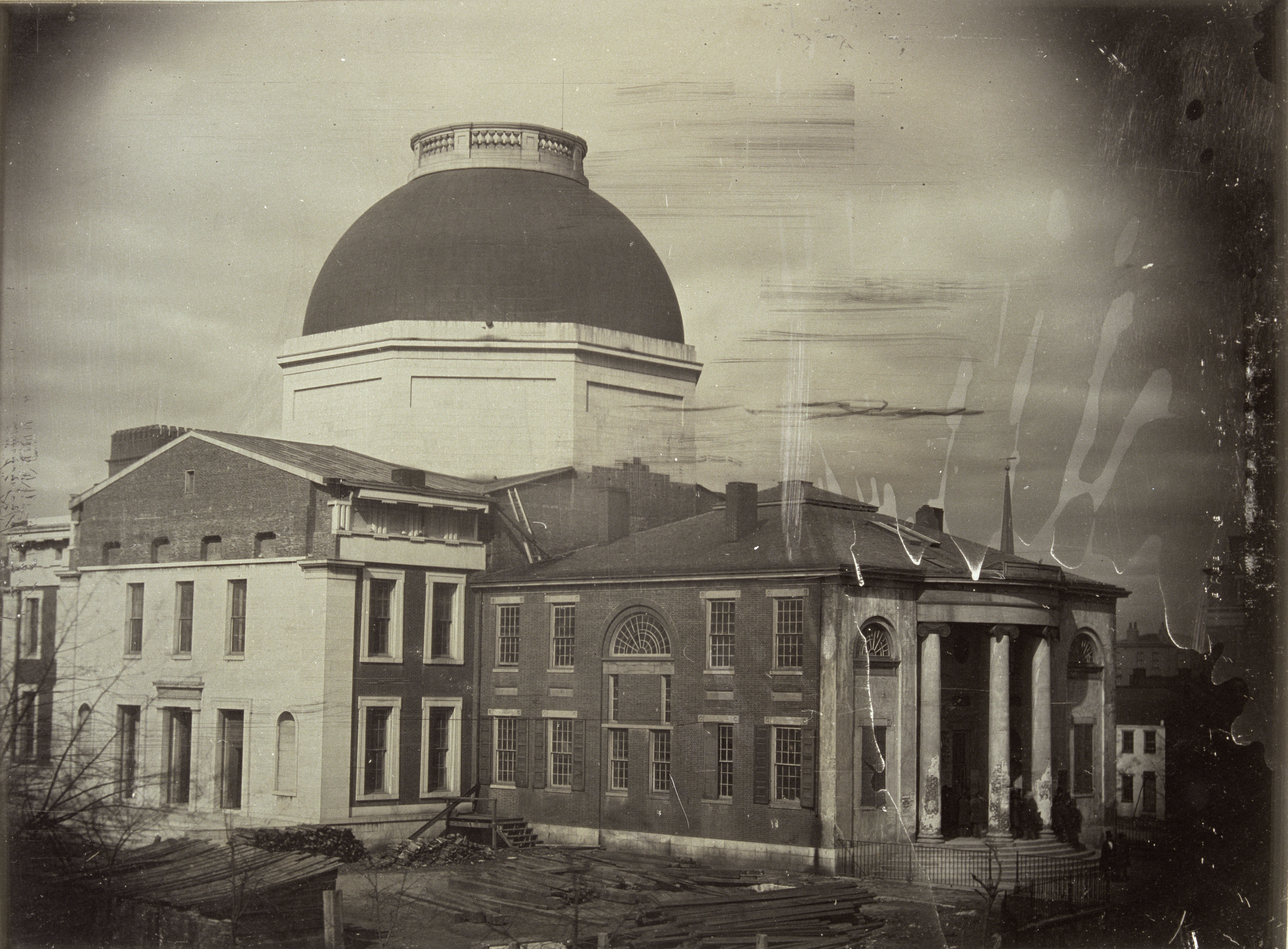 St. Louis Court House, circa 1851, where many cases in which slaves sought their freedom were filed.