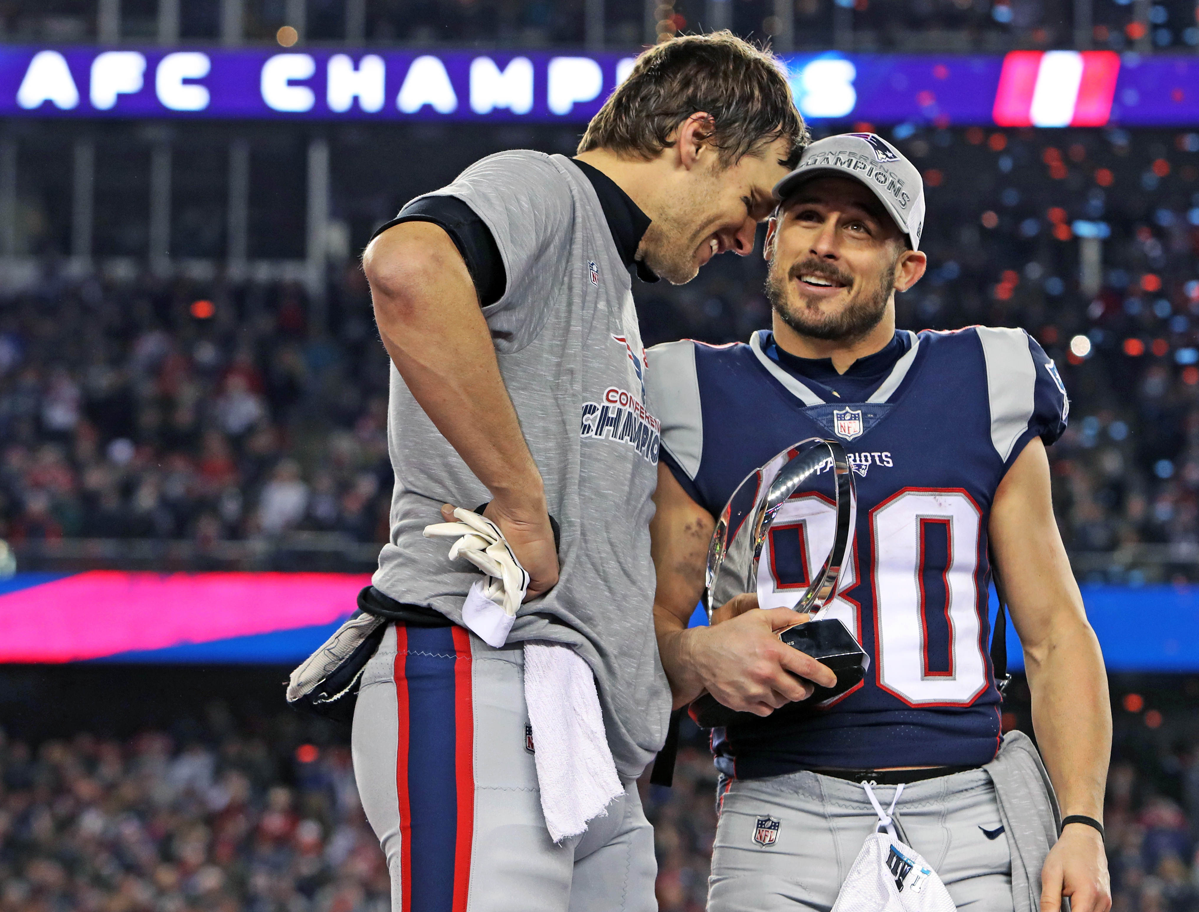 Danny Amendola and Tom Brady were teammates for five years.