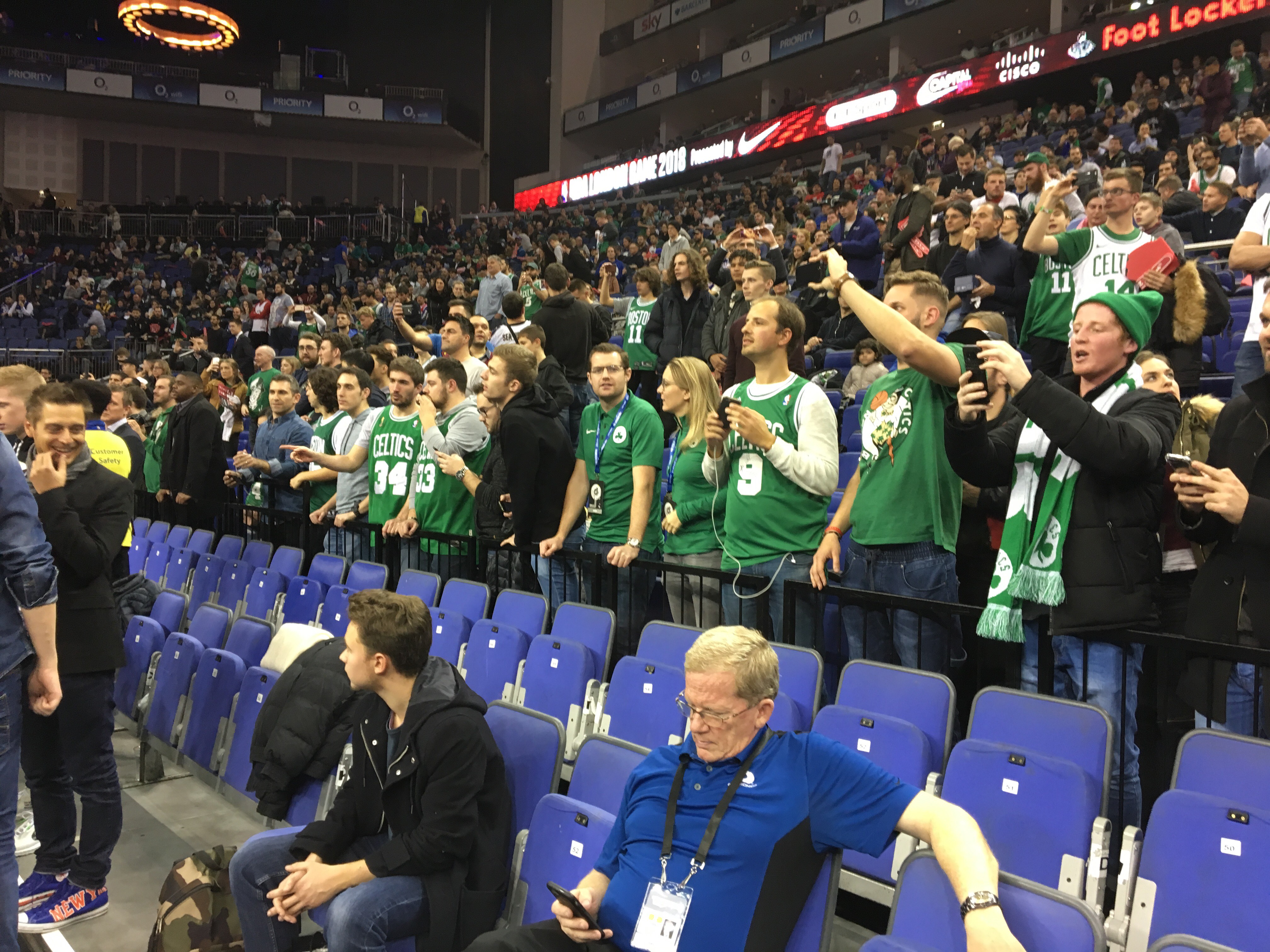It wasn’t hard to spot the color green in O2 Arena.
