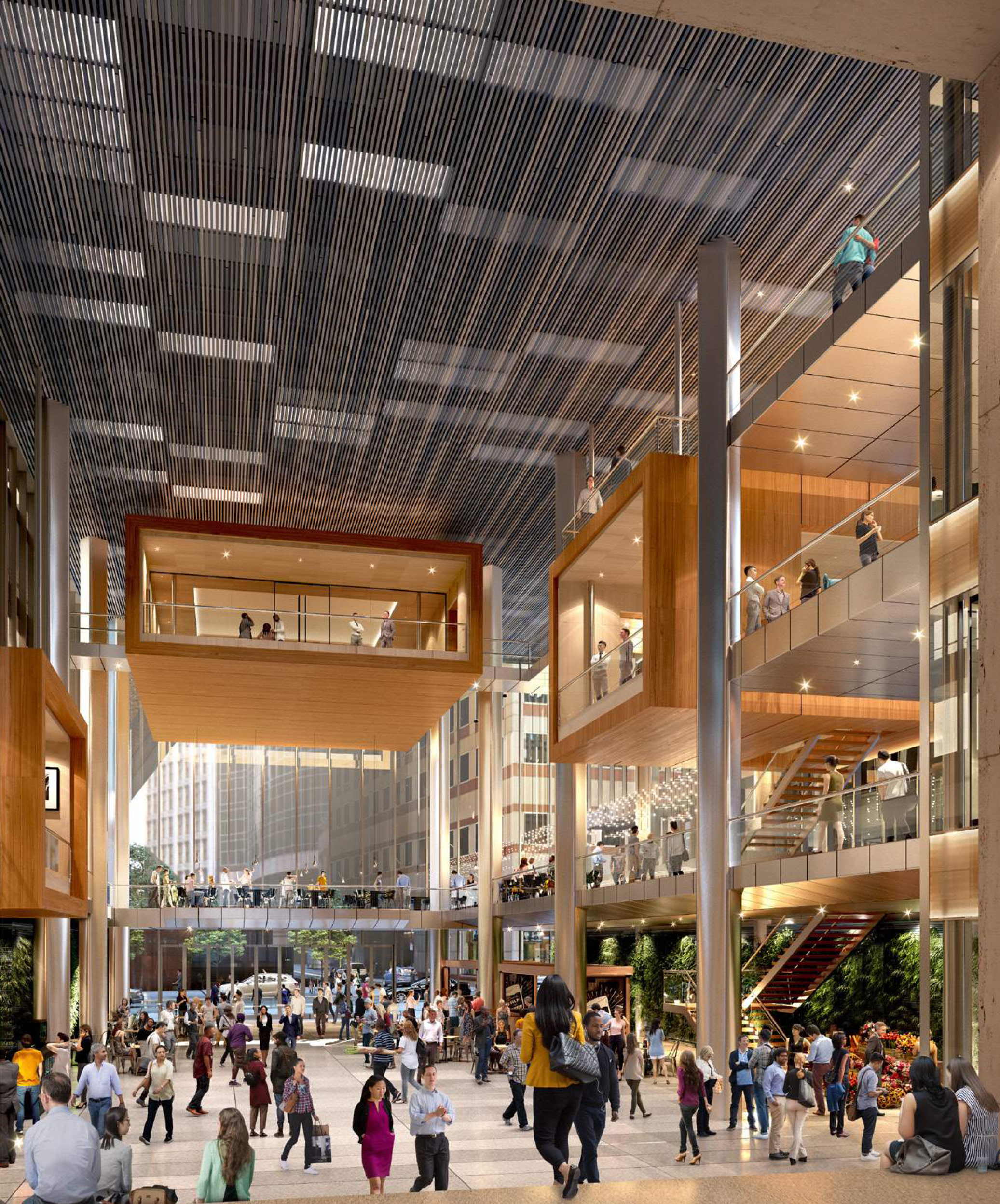 A past rendering of the Winthrop Center project from the BPDA board meeting in May 2018.