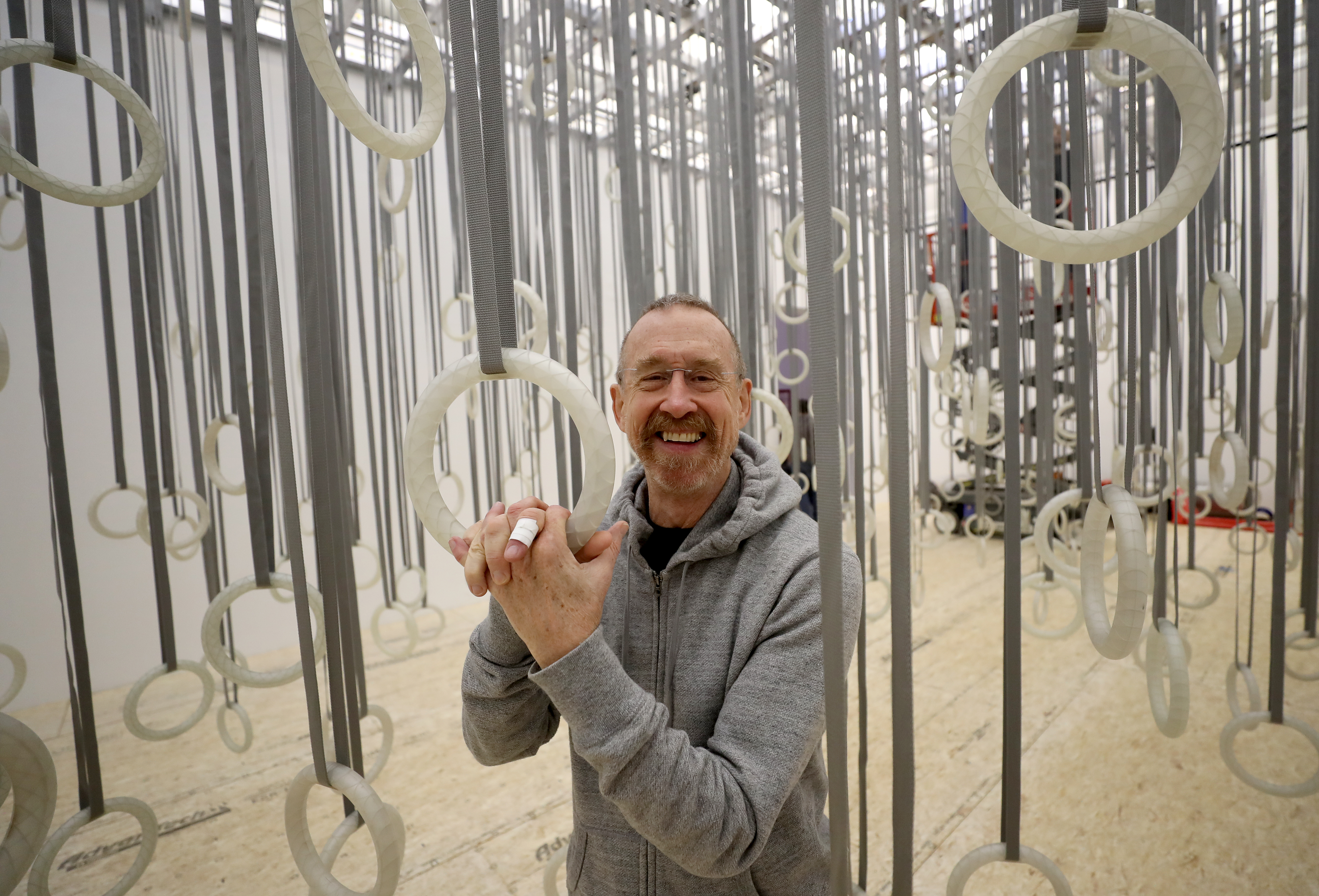 Artist William Forsythe at the ICA.