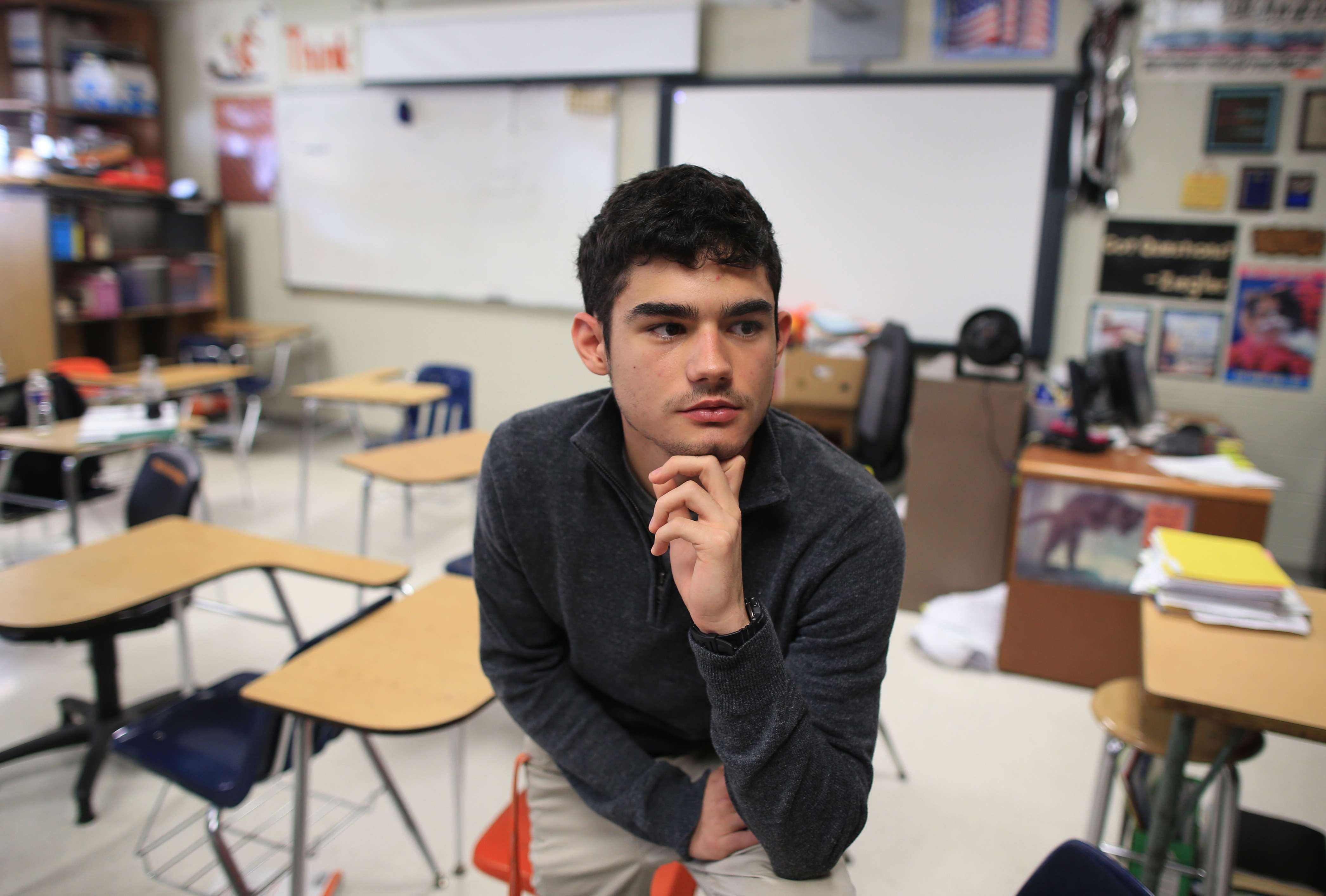 The tri-city public school district has been a model for dropout prevention. Pictured: Student Eric Garza.