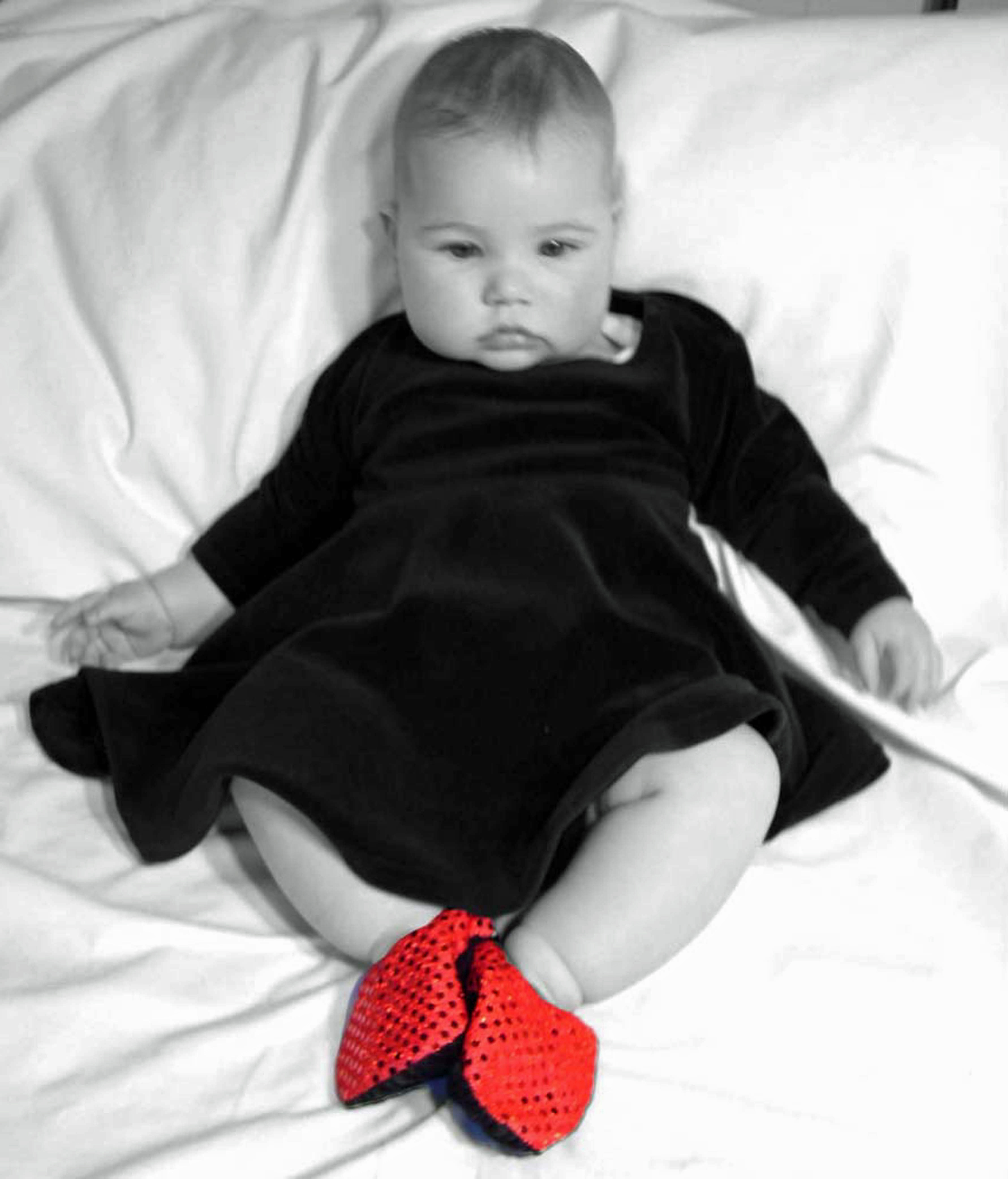 08negifts - Know a disco diva baby? These sparkly shoes by Kaya's Kloset would make a fun gift. (Handout)