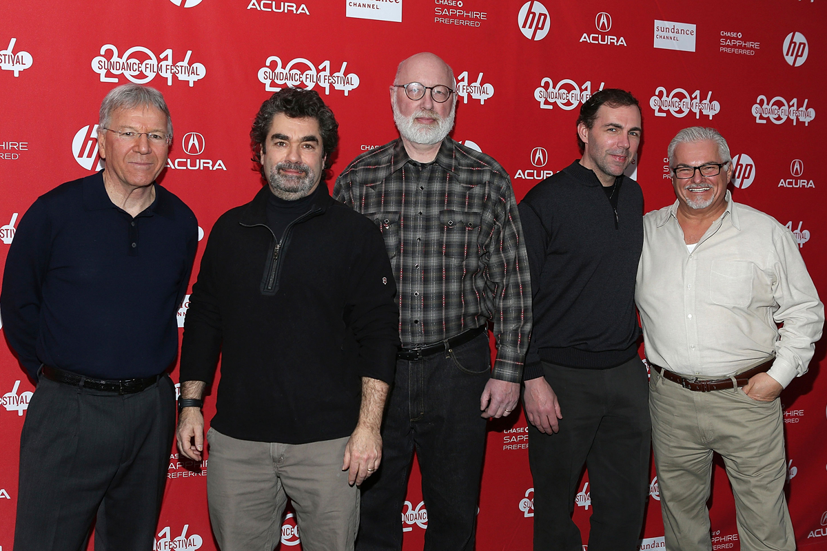 From left: David Boeri, Joe Berlinger, J.W. Carney Jr., Hank Brennan, and Steve Davis attended the premiere of “Whitey: United States of America v. James J. Bulger.”
