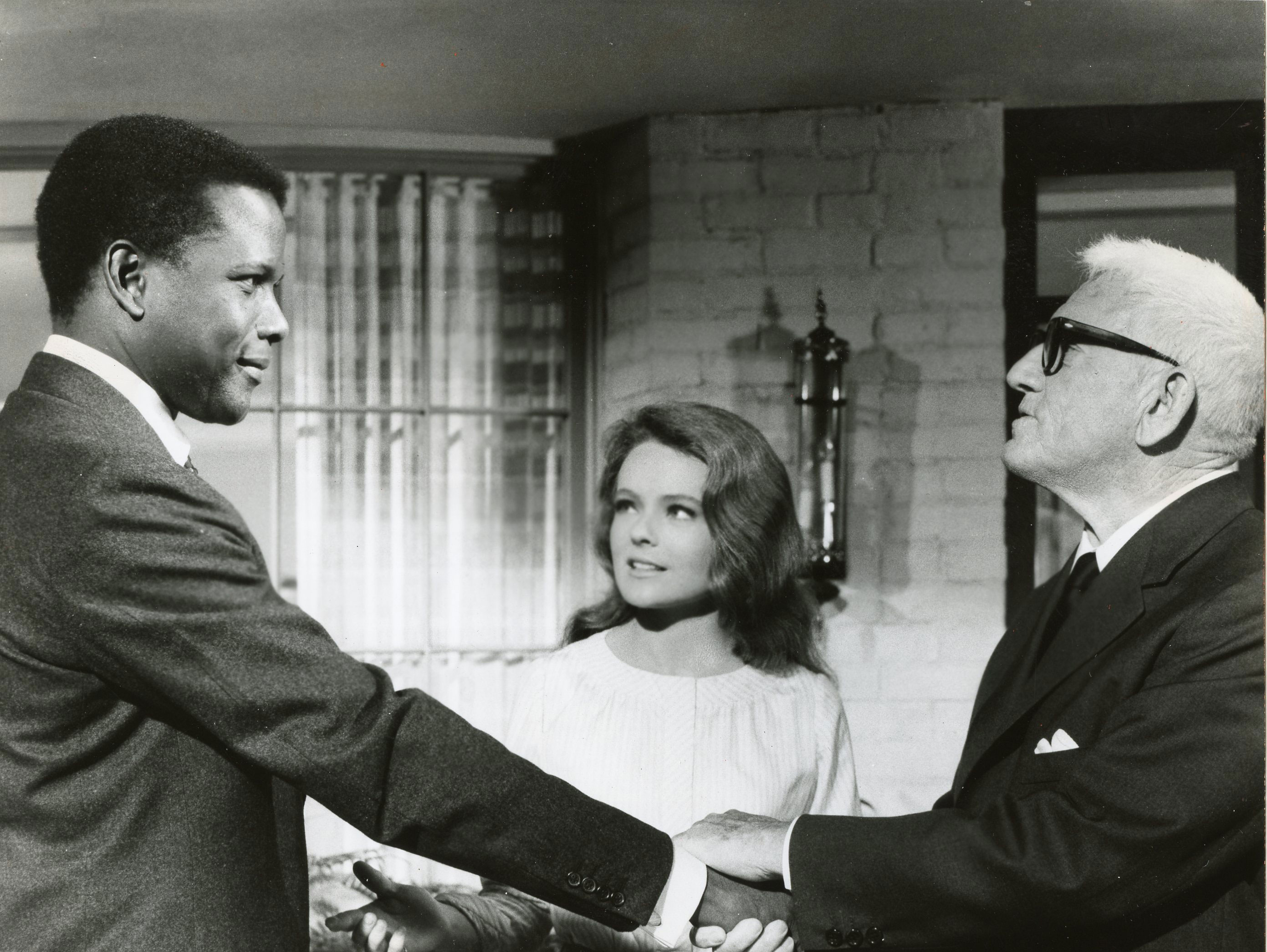 From left: Sidney Poitier, Katherine Houghton, and Spencer Tracy in the 1967 film “Guess Who’s Coming to Dinner,” directed by Stanley Kramer.