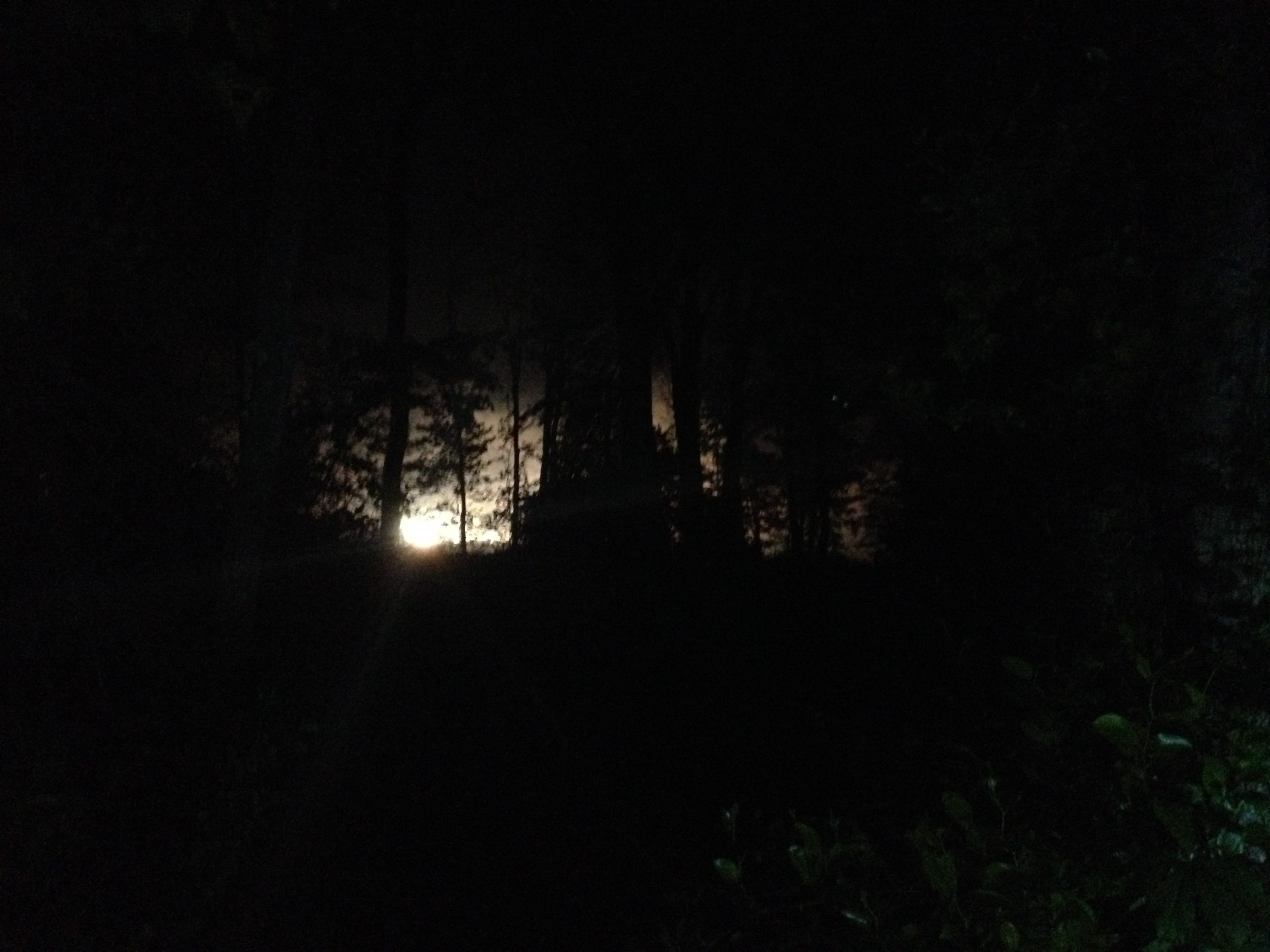 An image from the scene at Hanscom Field.