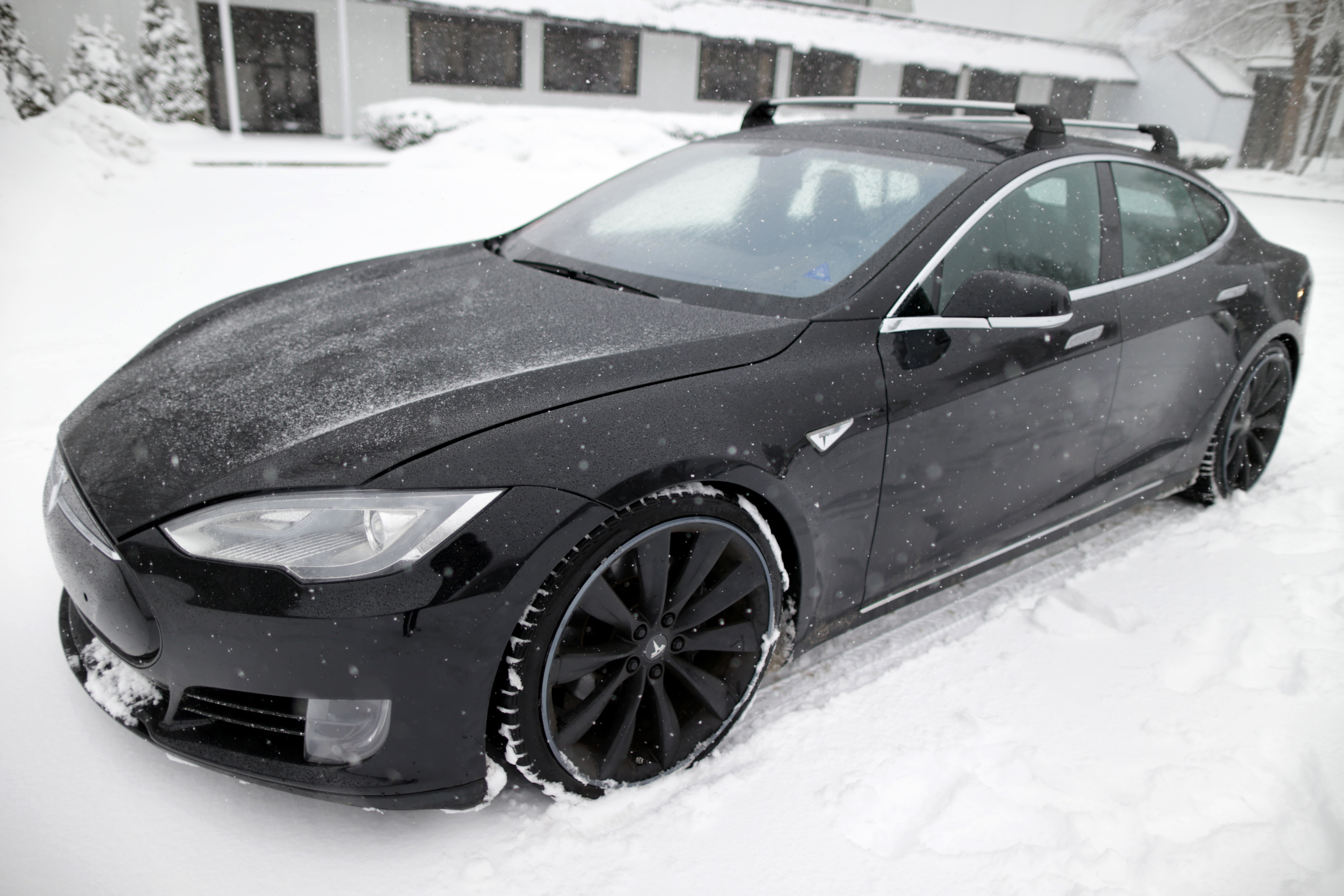 Tesla lover Rich Benoit's refurbished car.