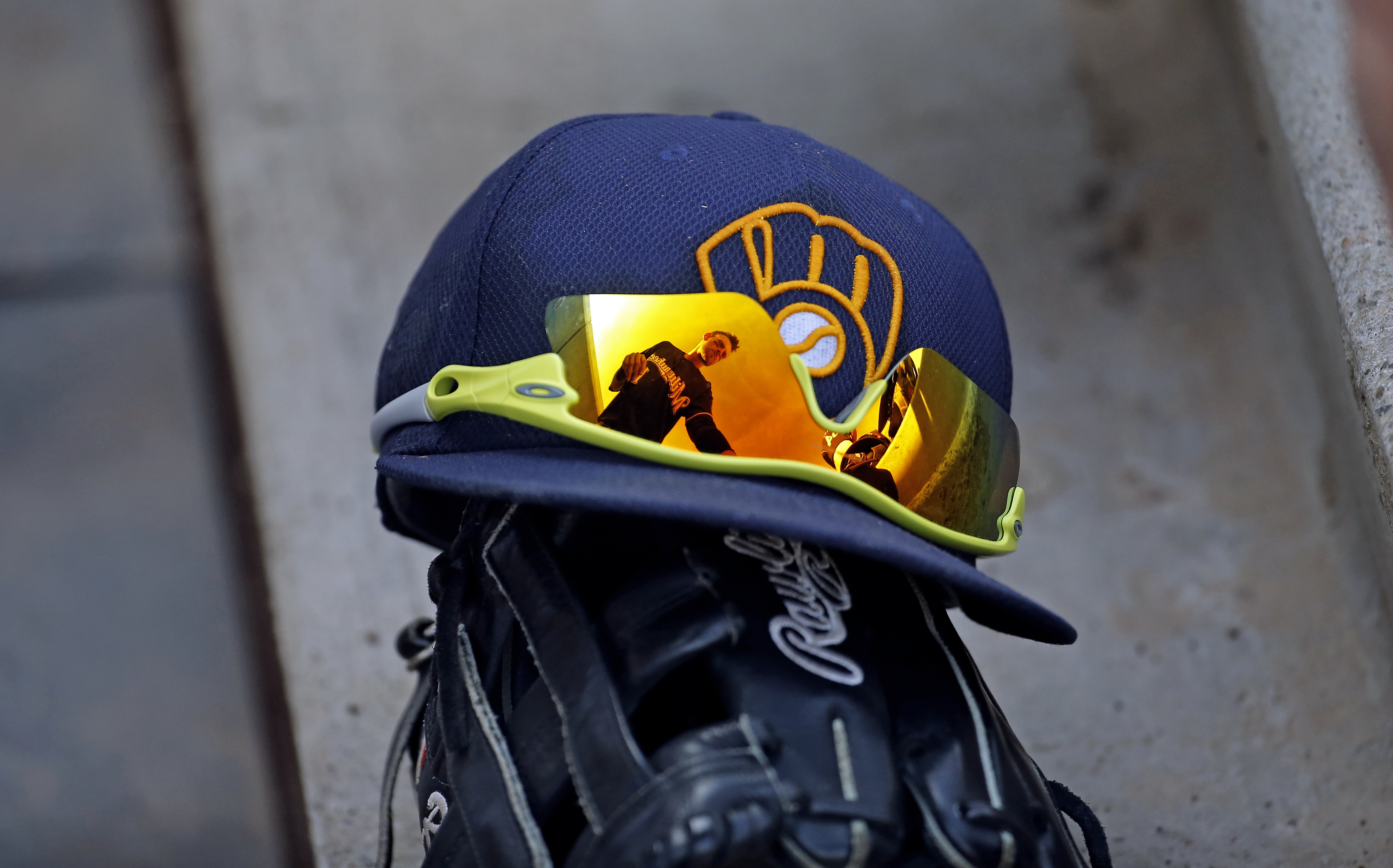 Will Middlebrooks, reflected in these sunglasses, is batting .184 this spring.