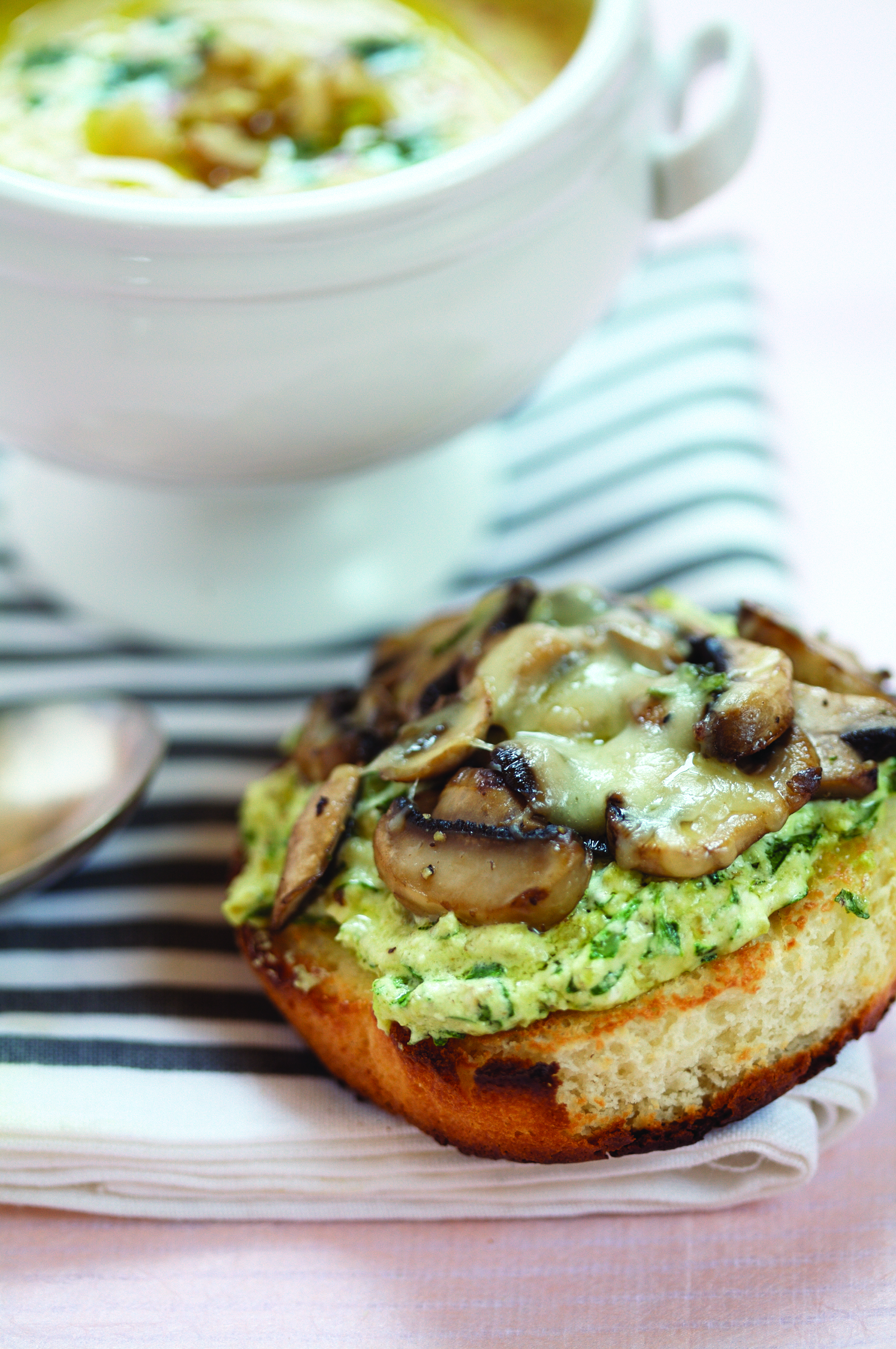 <b>CUSTOM-MADE</b> Almost all the cookbook’s recipes, including this <i>tartine</i>, are gluten-free or can be made with gluten-free bread, pasta, or flour.