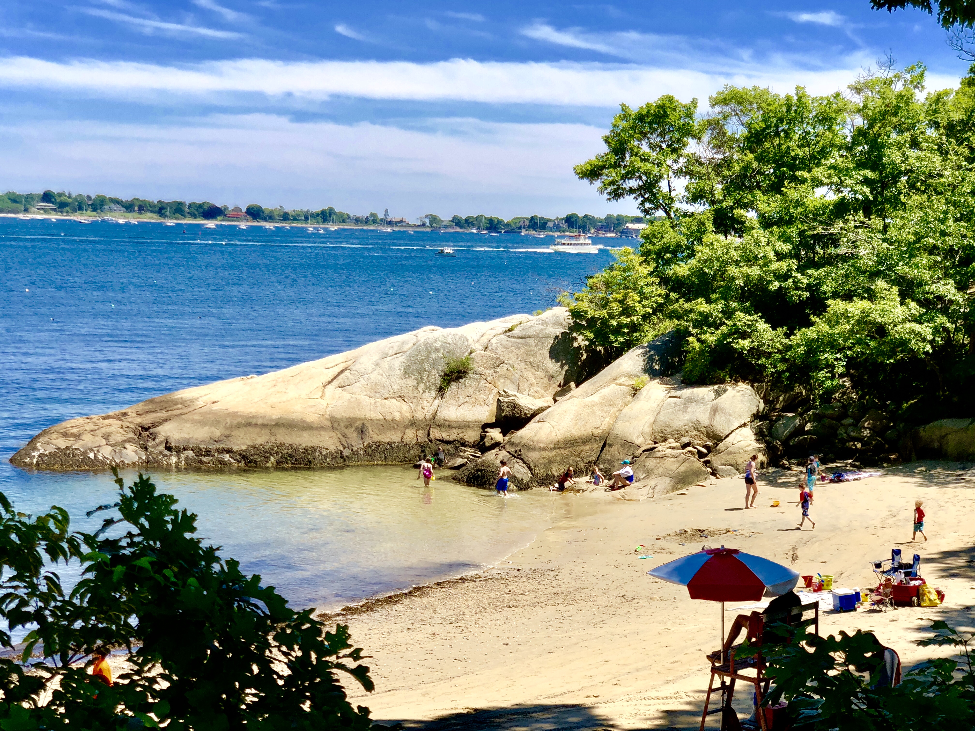 There is plenty of sand available at Half Moon Beach.
