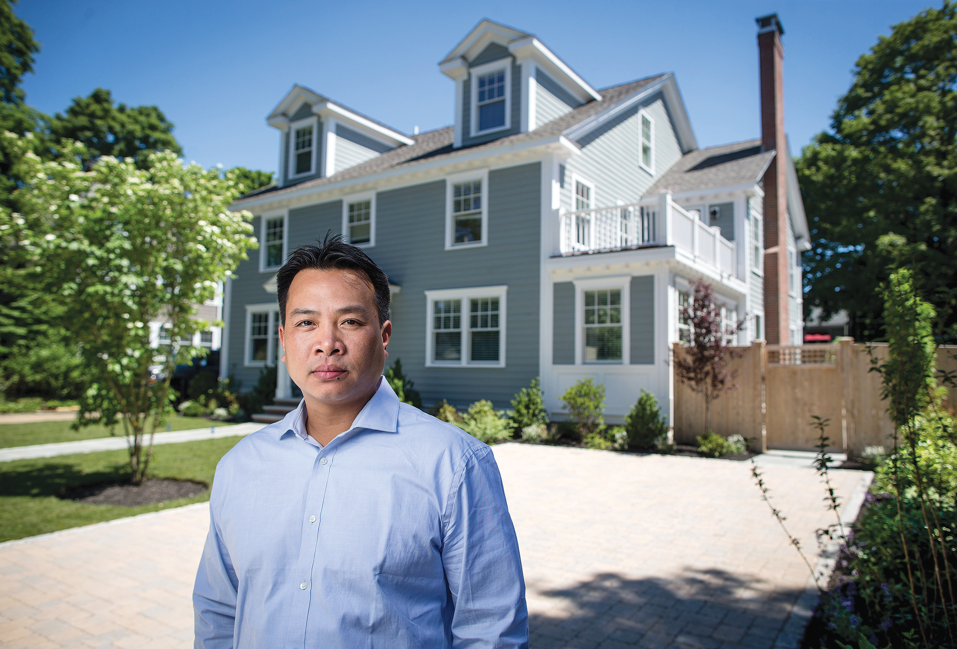 Scott Nguyen’s “driveway” is a source of conflict in his Winchester neighborhood.