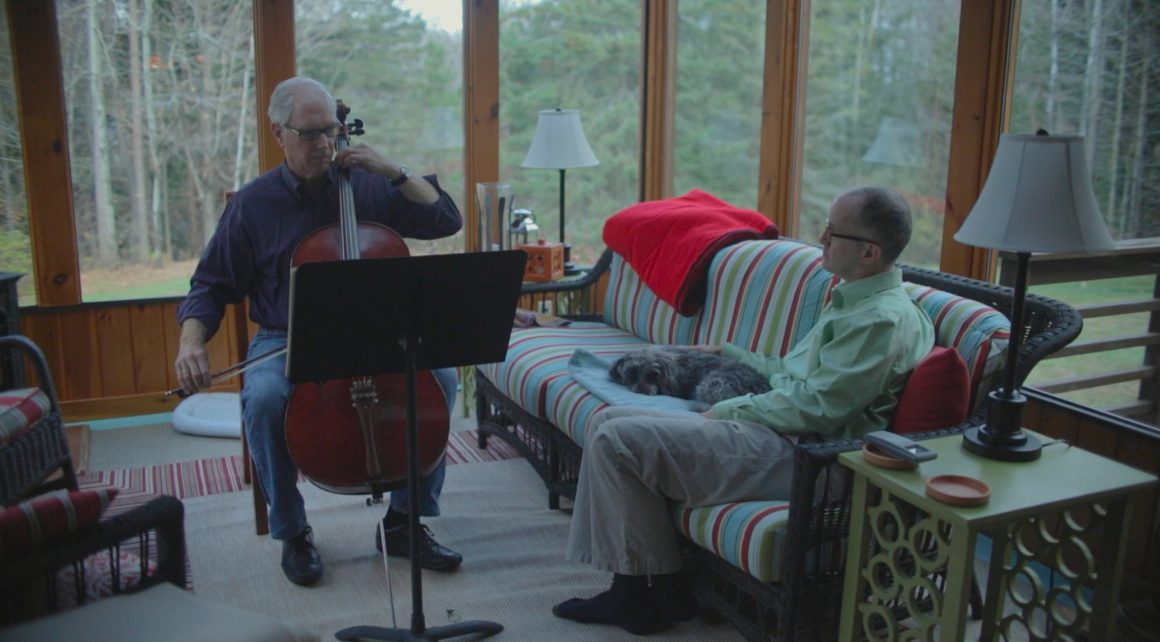 Stan Baker and Peter Harrigan in “The State of Marriage.”