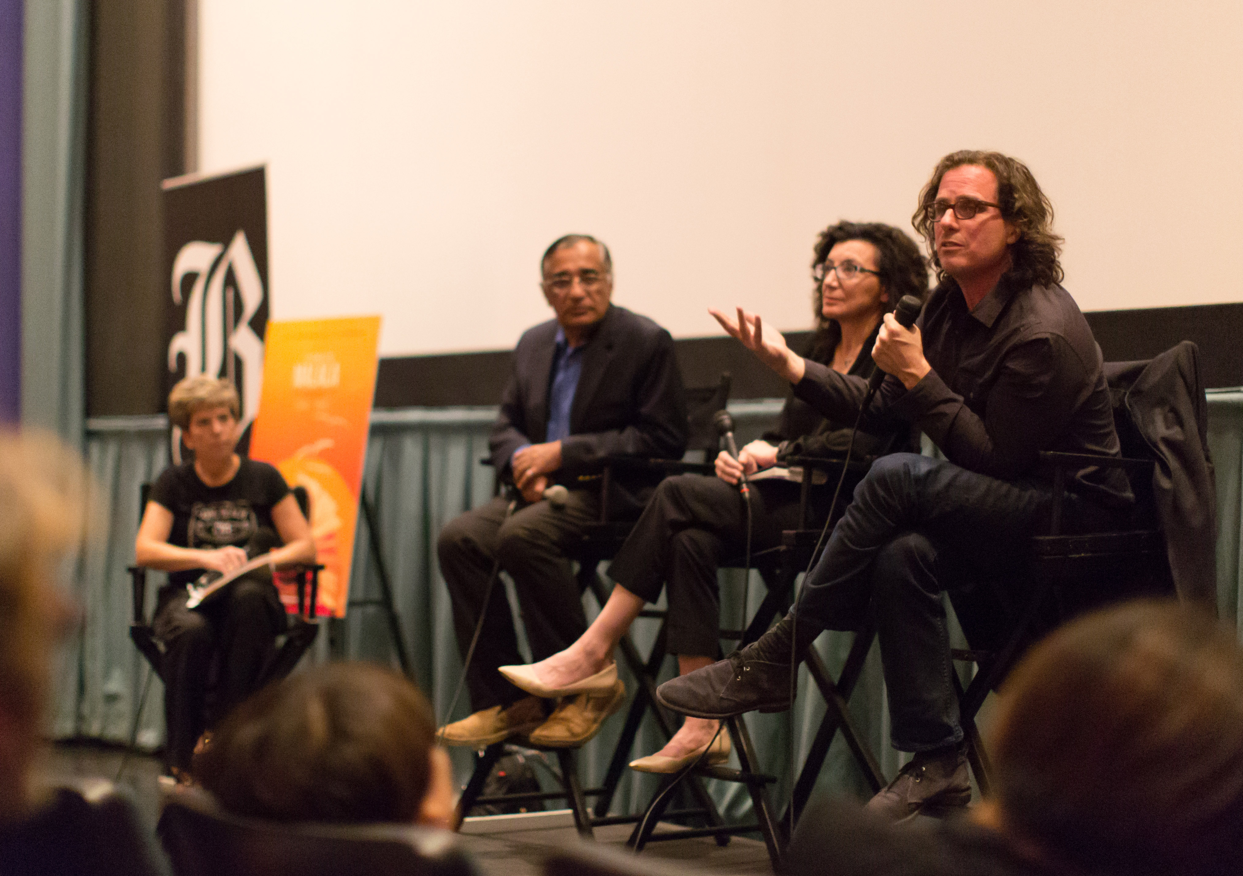 From left: Ali Asani, Jocelyne Cesari, and Davis Guggenheim.