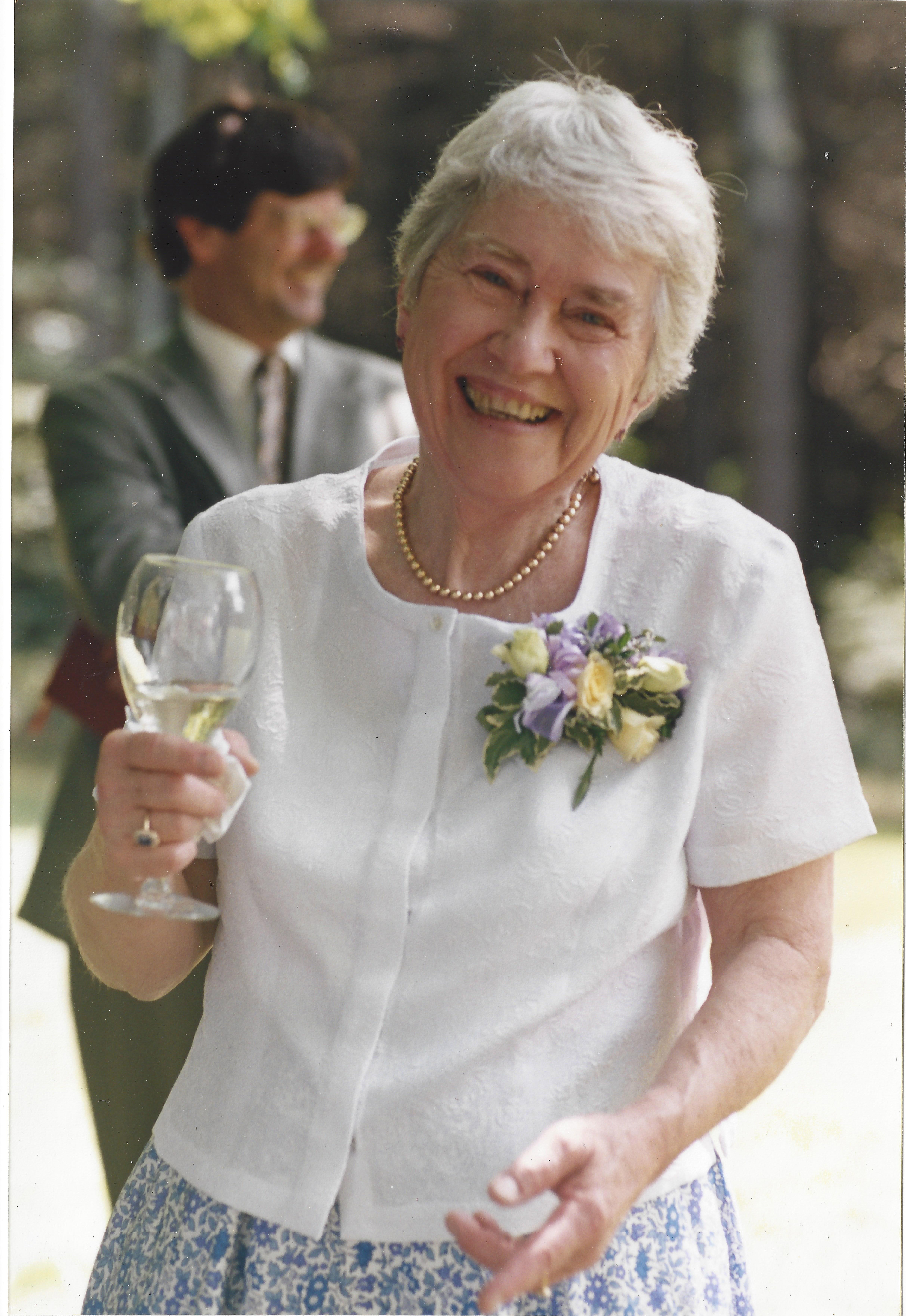 Mrs. Crawford attended her son Jud’s wedding in 2002.