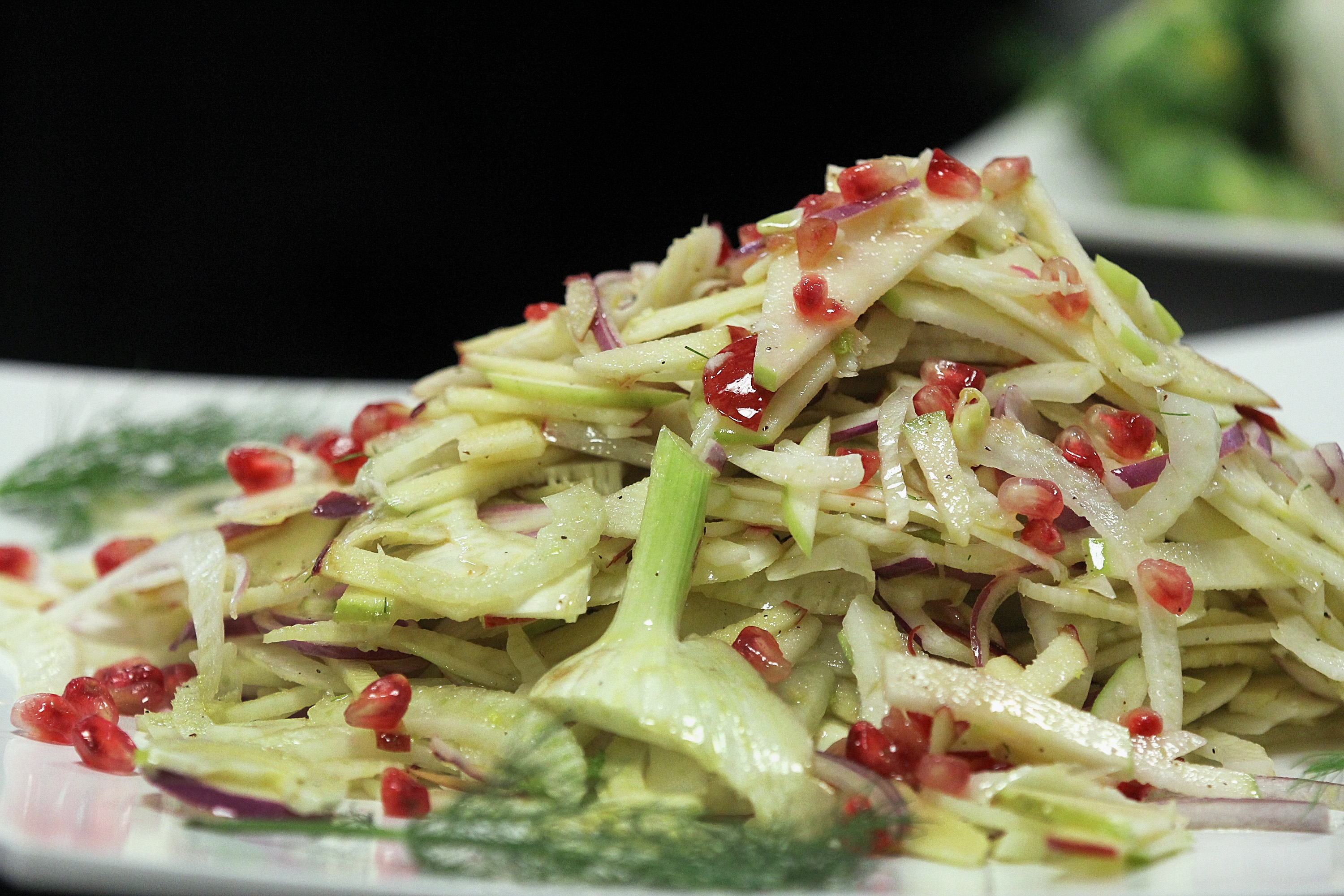Apple and fennel salad.
