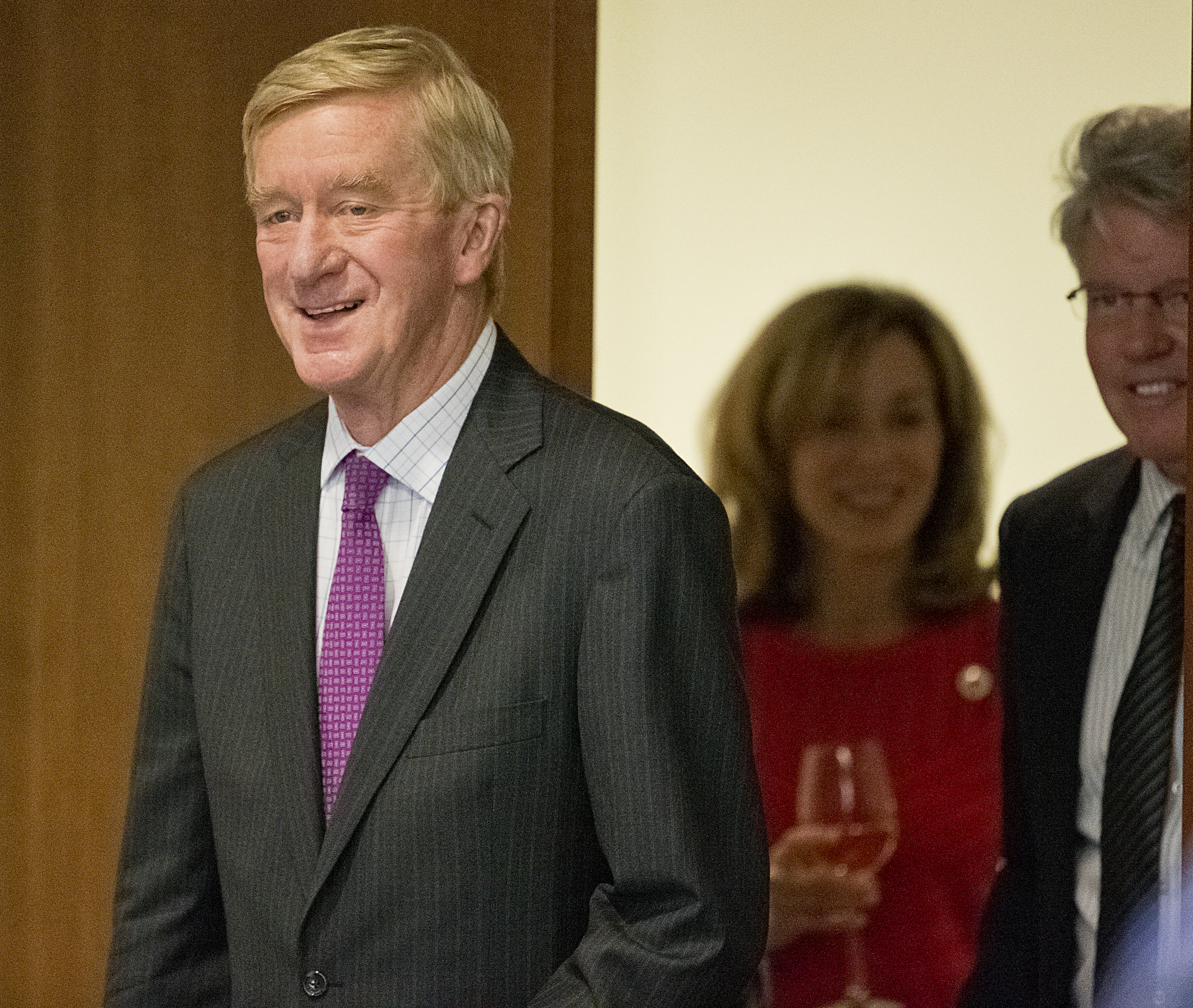 William F. Weld said he and former New Mexico governor Gary Johnson are eschewing traditional retail campaign efforts for now in favor of filling their coffers.