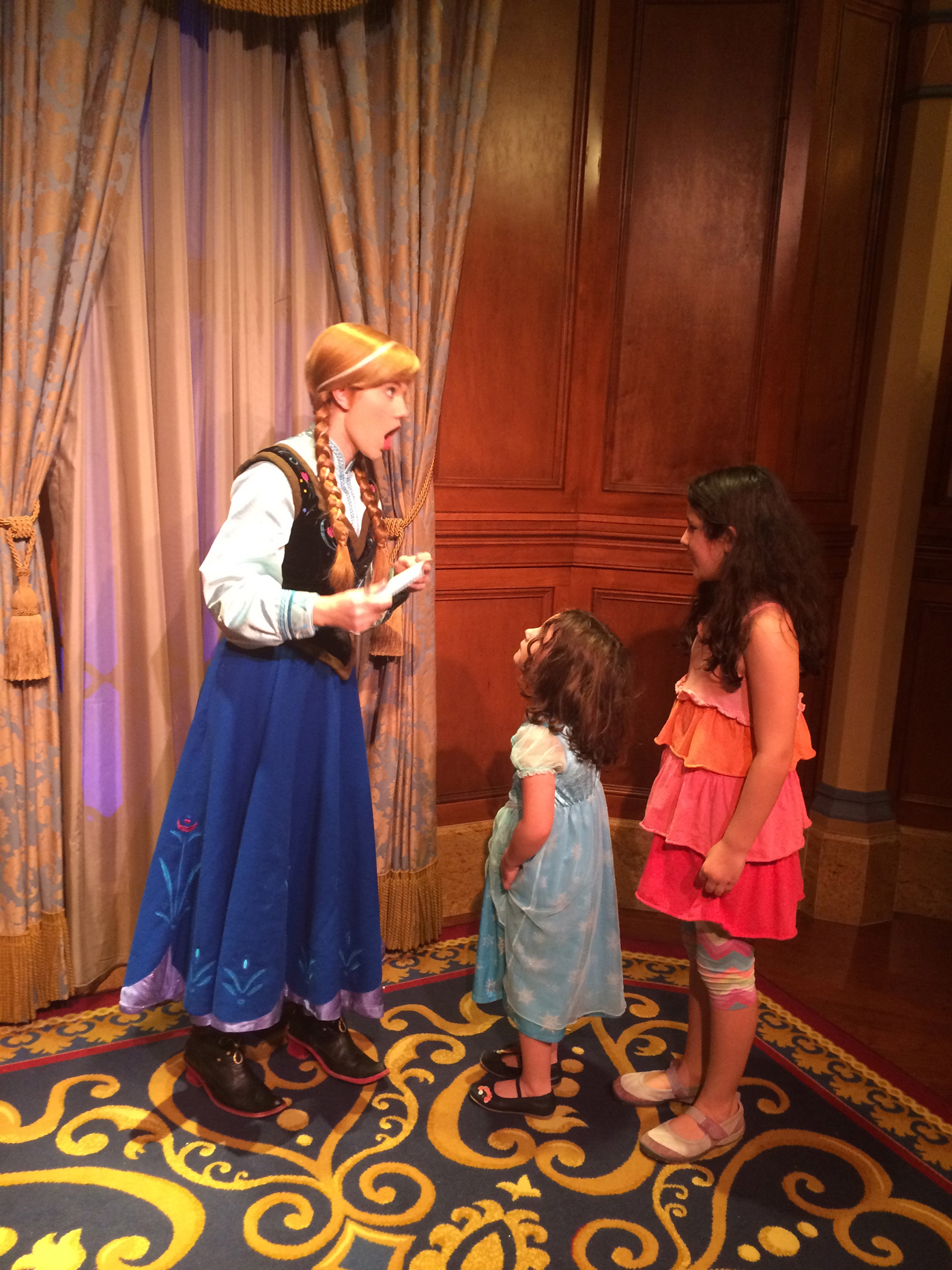 A highlight of the trip for my daughters included meeting Anna from “Frozen.”
