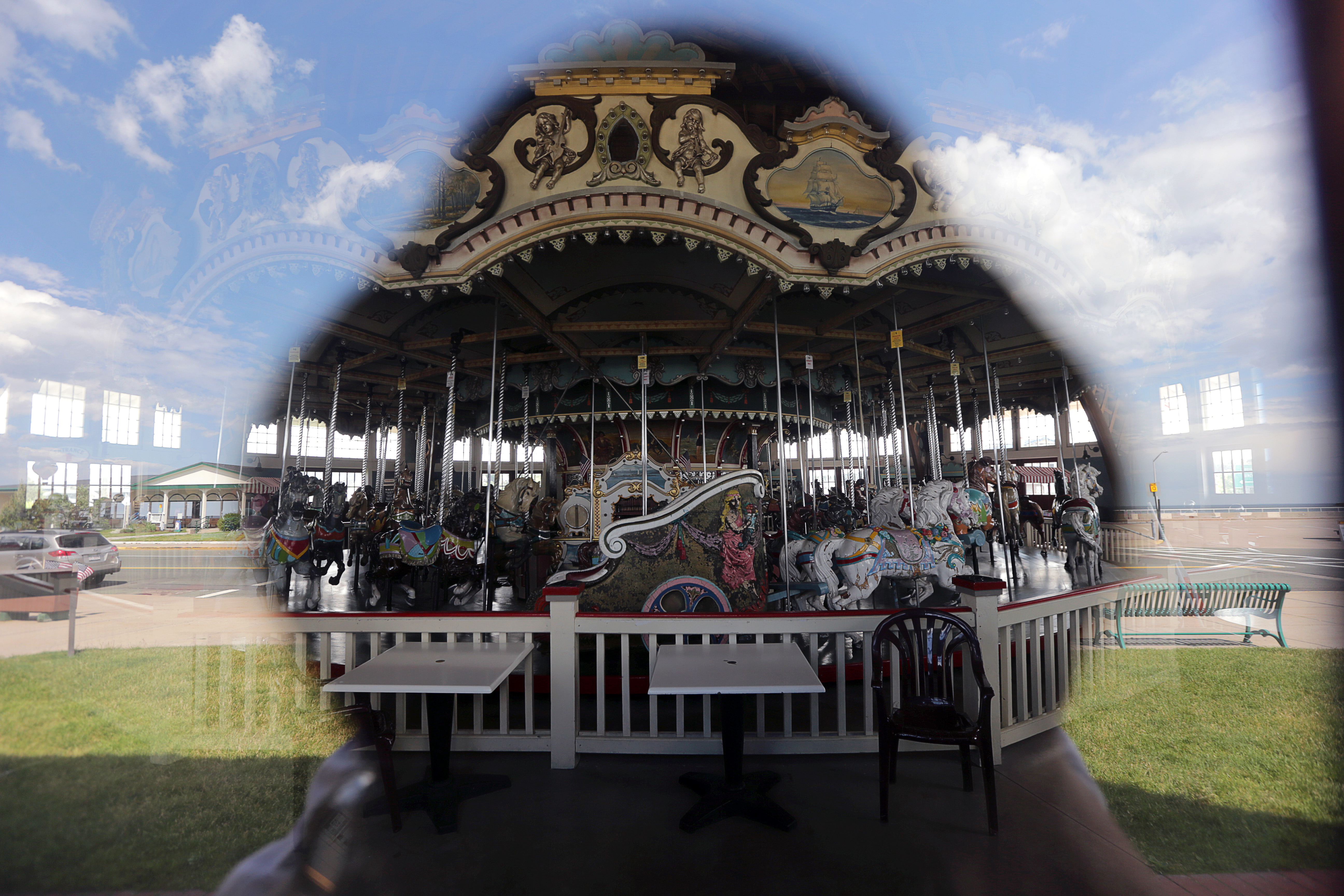 The Paragon Carousel on Nantasket Avenue, the last remaining attraction from Paragon Park.