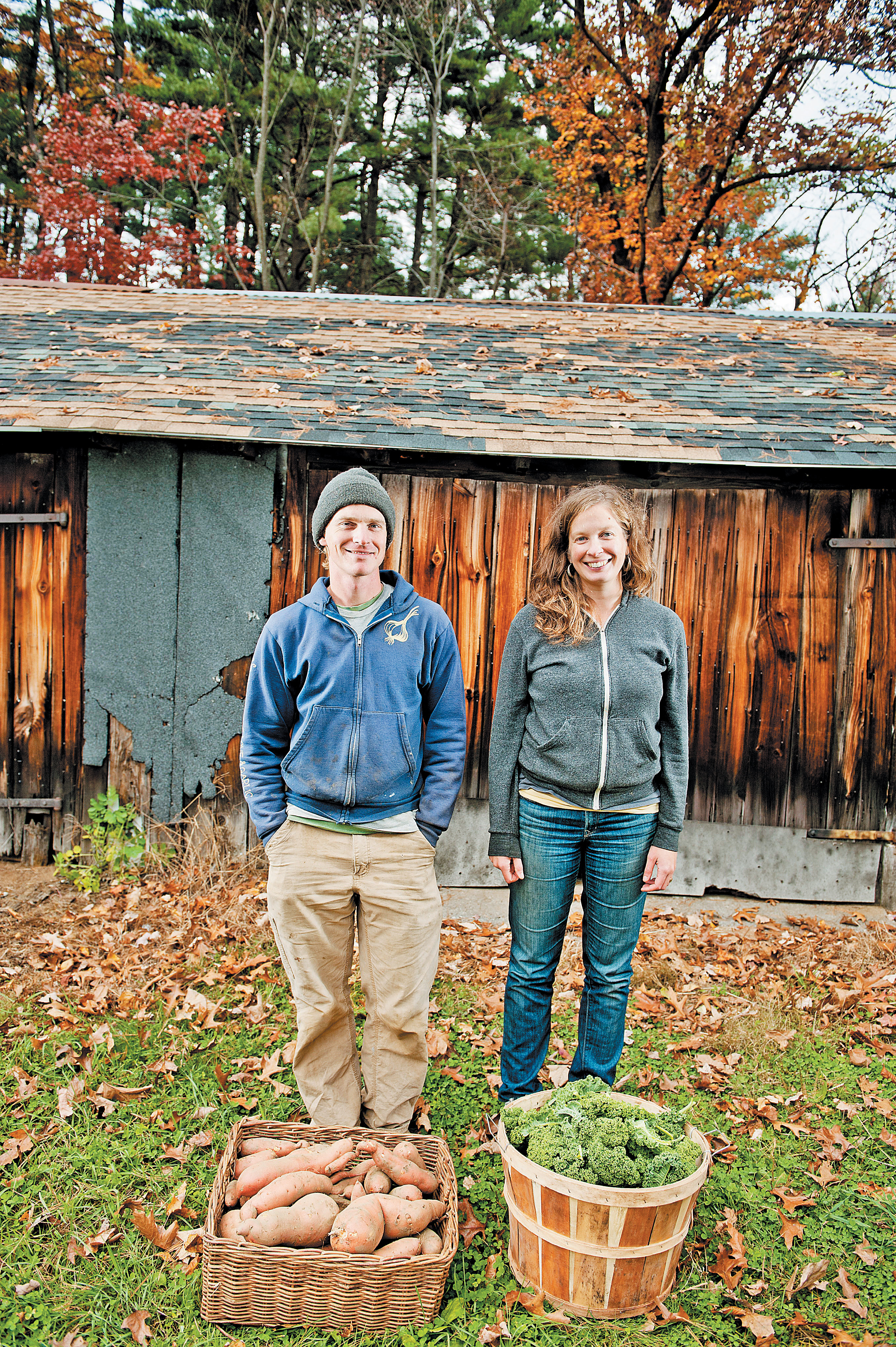 Nate Frigard and Jen Smith own Crimson & Clover Farm, a 300-share CSA.