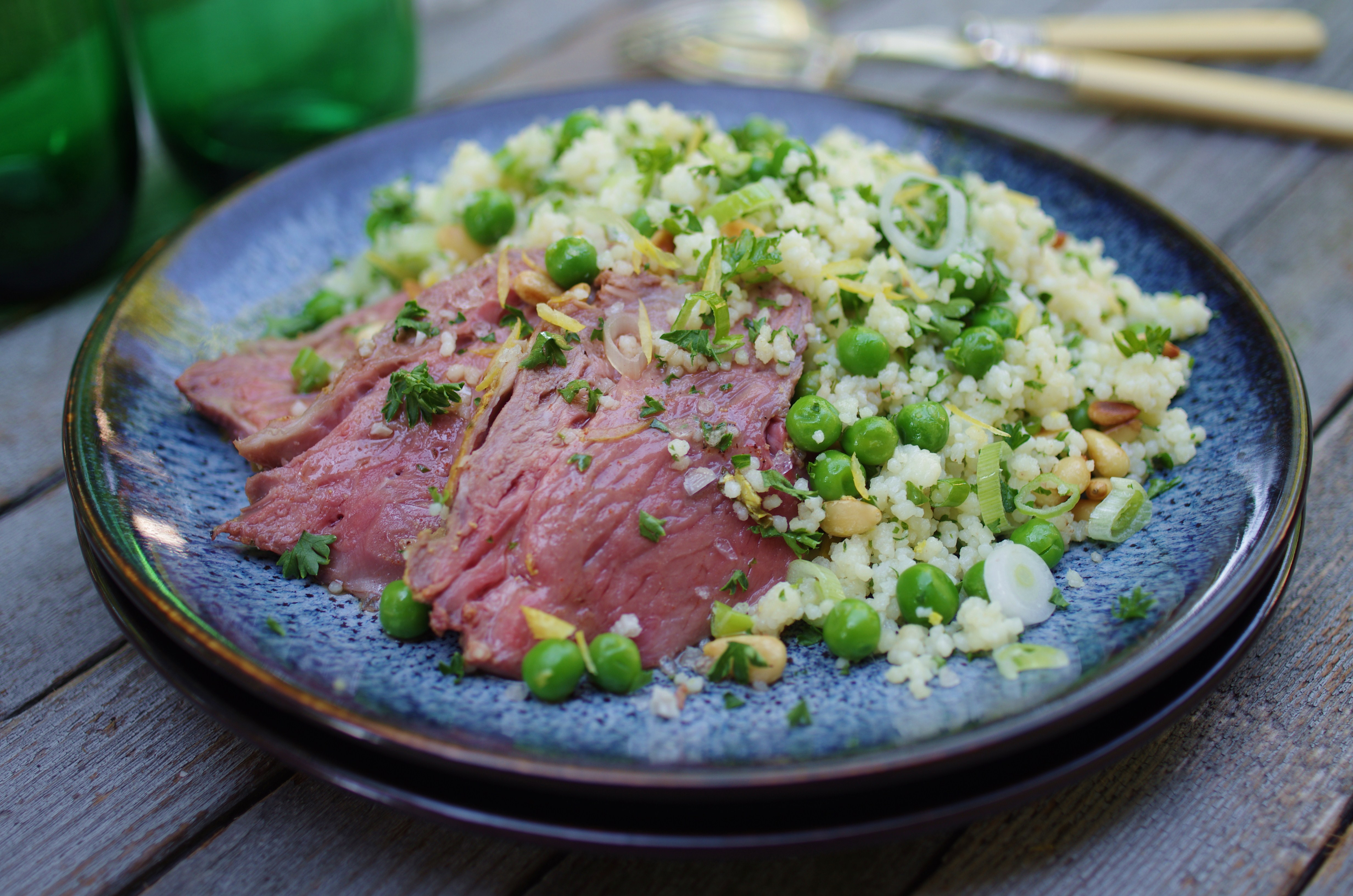 Recipe For Yogurt Roasted Leg Of Lamb With Couscous Salad The Boston Globe