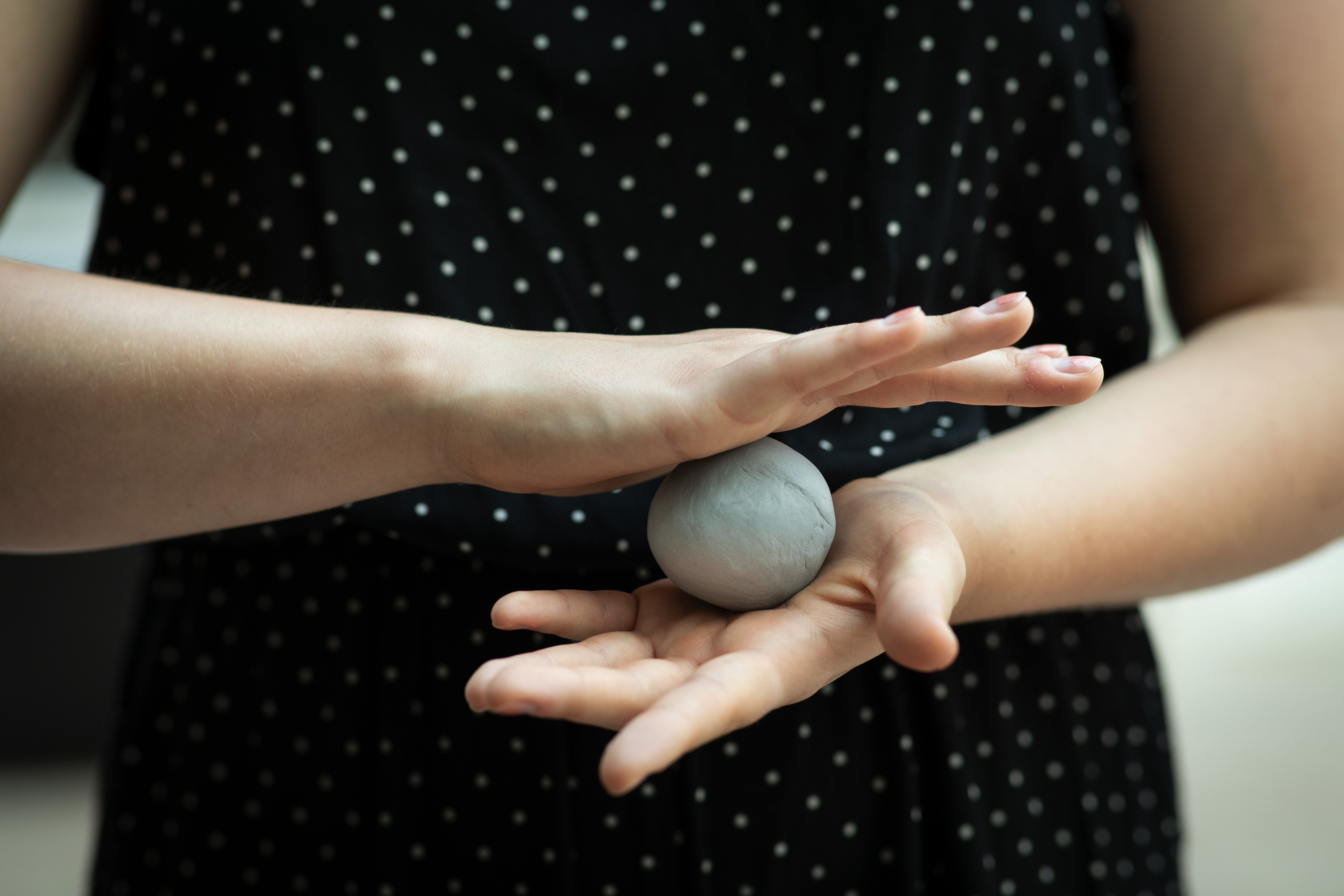 Museumgoers turn balls of clay into contributions to “Archive of Mind” at Peabody Essex Museum.
