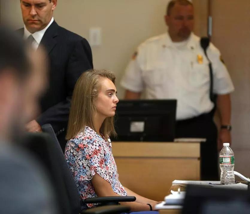 Michelle Carter in Taunton District Court in June 2017.