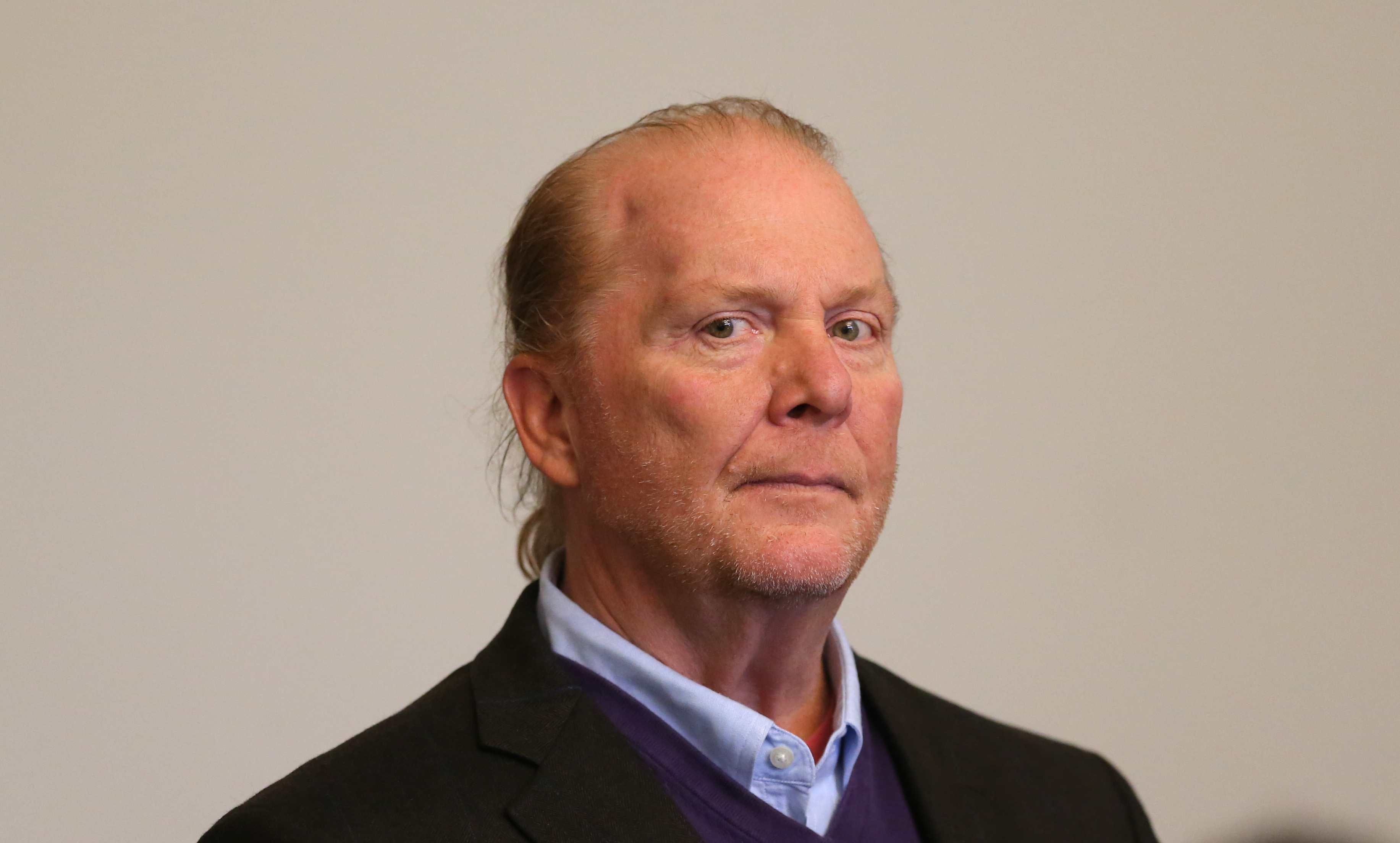 Mario Batali as he was being arraigned in Boston Municipal Court.
