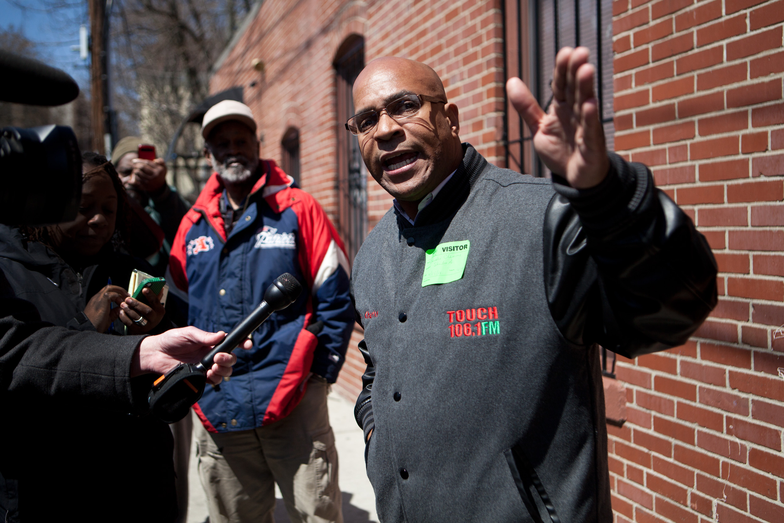 Station founder and host Charles Clemons (right) vowed to fight TOUCH 106.1 FM’s closing.