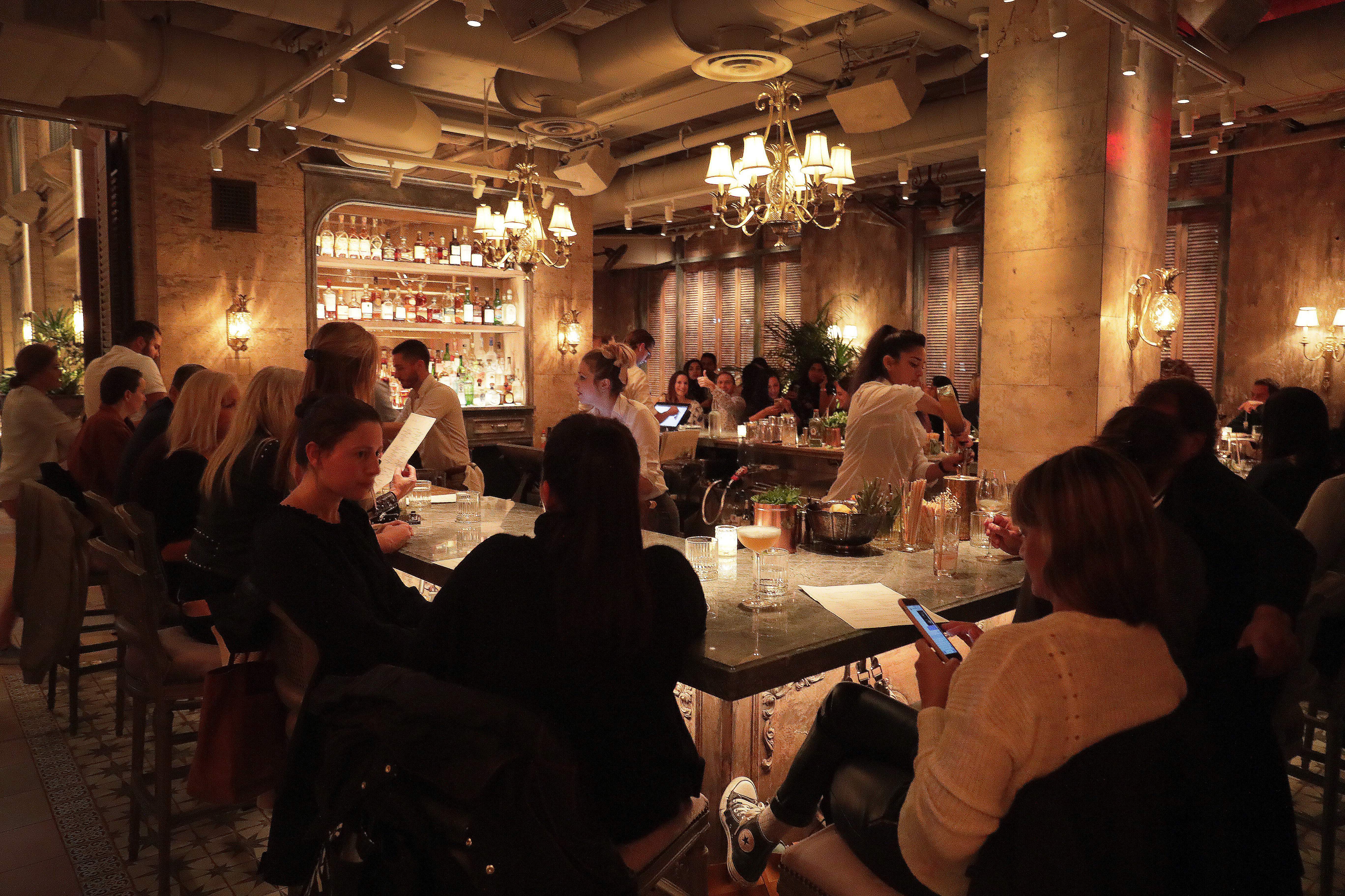 The Mariel team describes the look as “decayed elegance.”